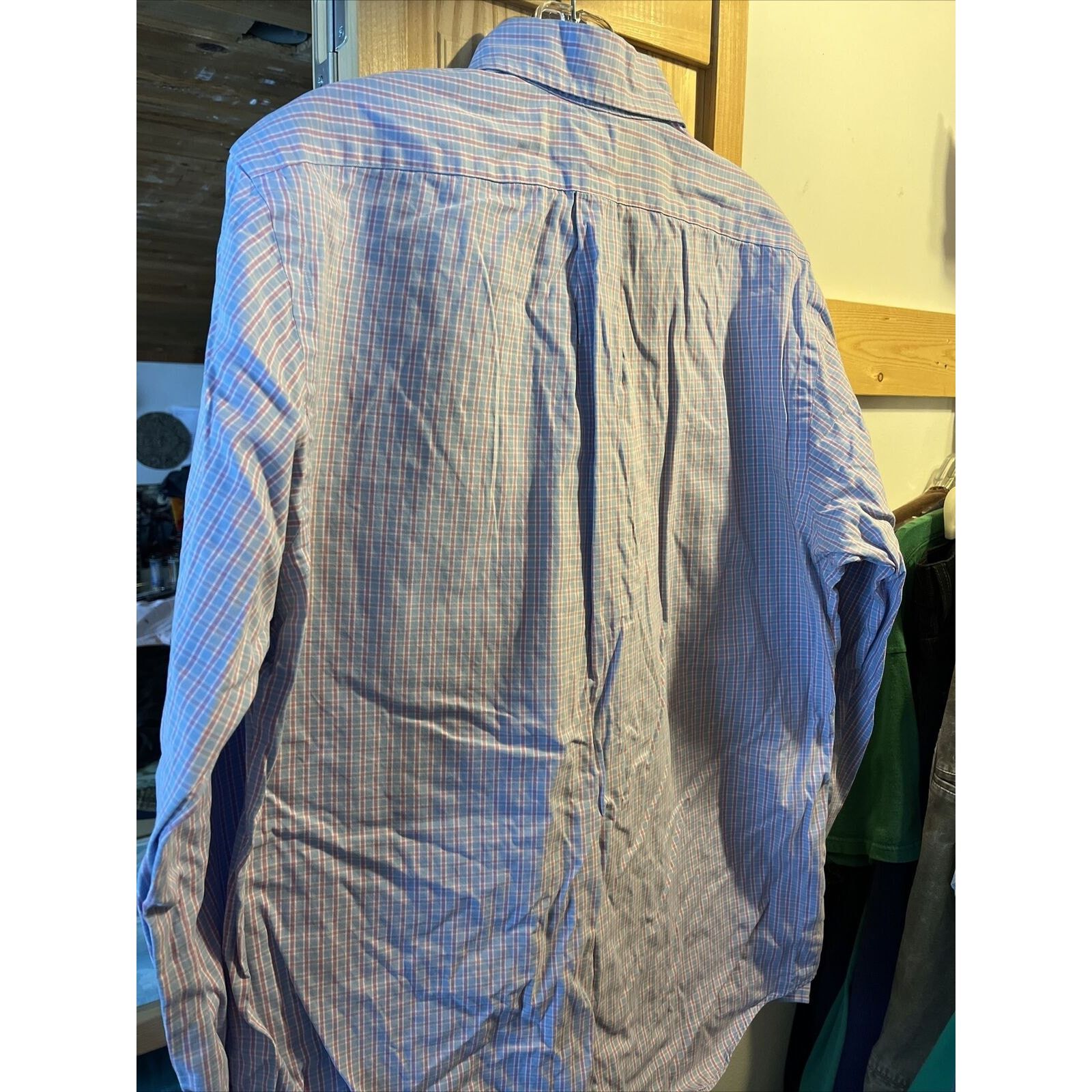 Ralph Lauren Ralph Lauren Men’s 15.5 M Blue Red Check LS Cotton Shirt Size US M / EU 48-50 / 2 - 13 Thumbnail