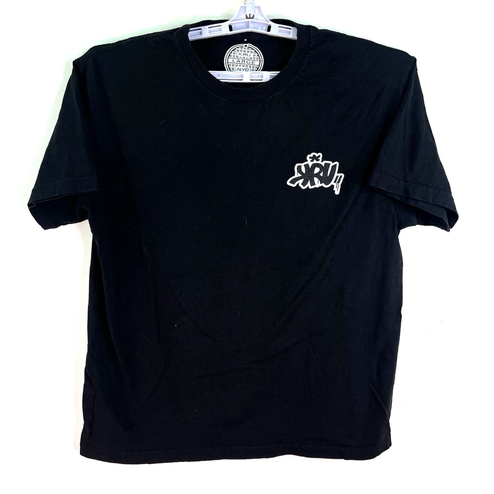 Vintage VINTAGE KRU York NYC Rap T-Shirt Men Adult Large Black Short Sleeve Hip Hop Music Graphic Print Size US L / EU 52-54 / 3 - 2 Thumbnail