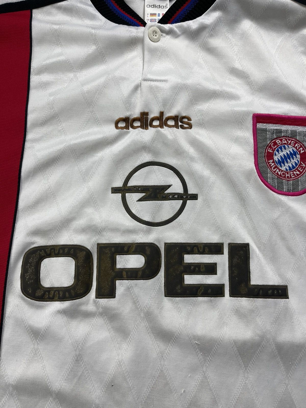 Adidas Adidas FC Bayern Munich Away Football Shirt 1993–95 Vintage Size US L / EU 52-54 / 3 - 3 Thumbnail