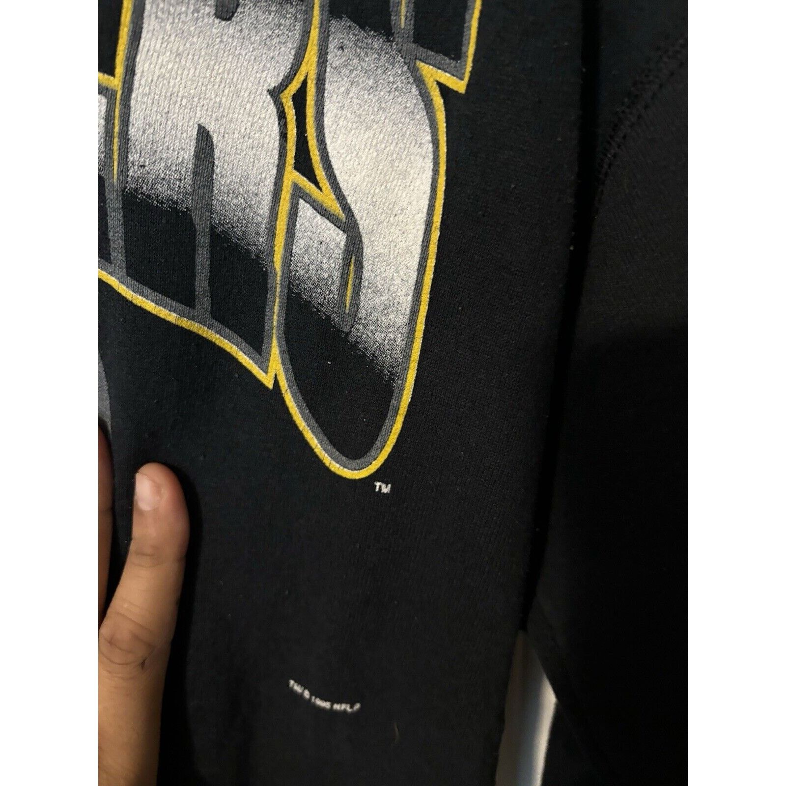 Other Vintage 90s Pittburgh Steelers Rare NFL hoodie Black Size L Size US L / EU 52-54 / 3 - 2 Thumbnail