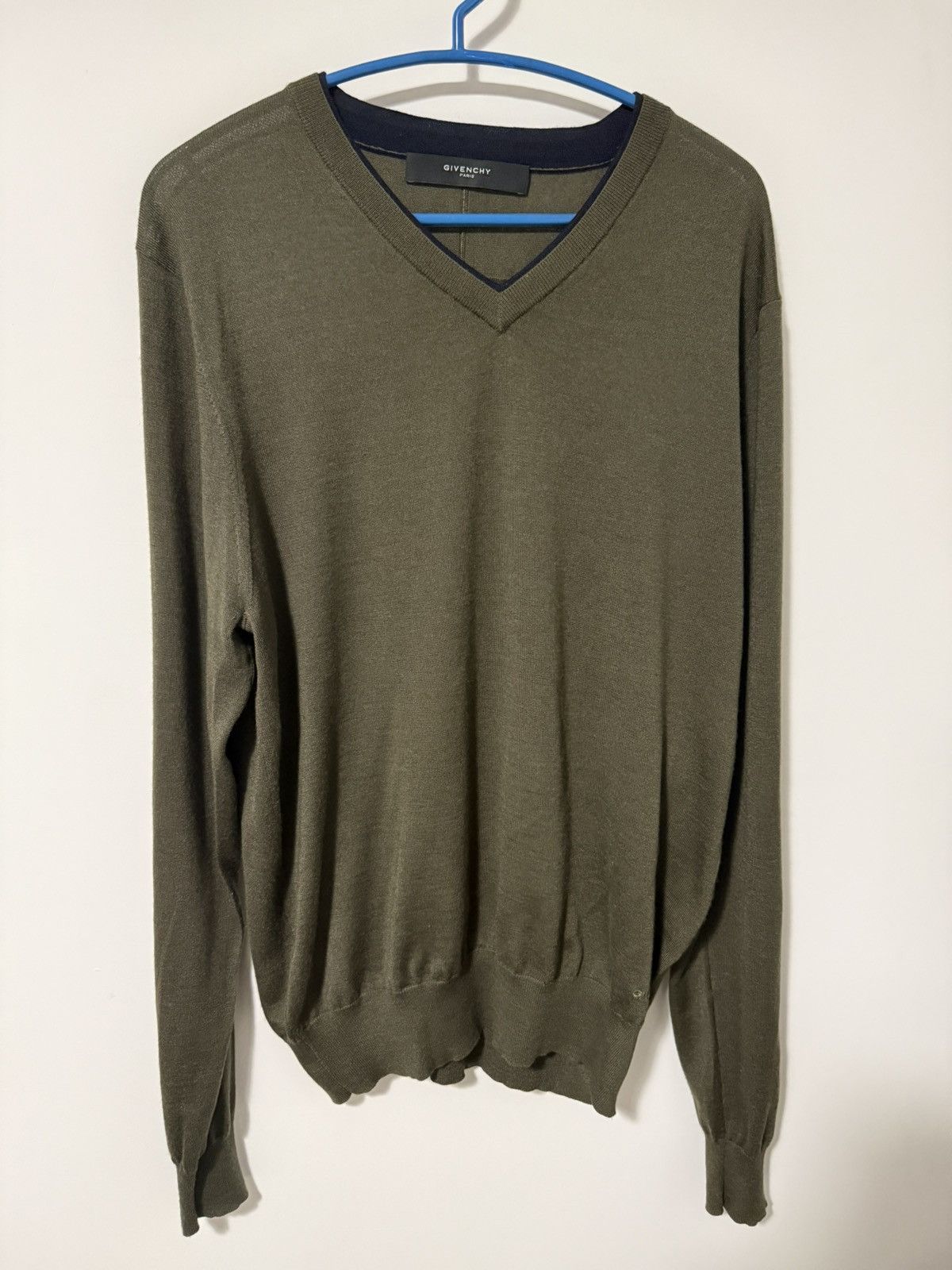 Givenchy Givenchy green wool/silk jumper Size US L / EU 52-54 / 3 - 1 Thumbnail
