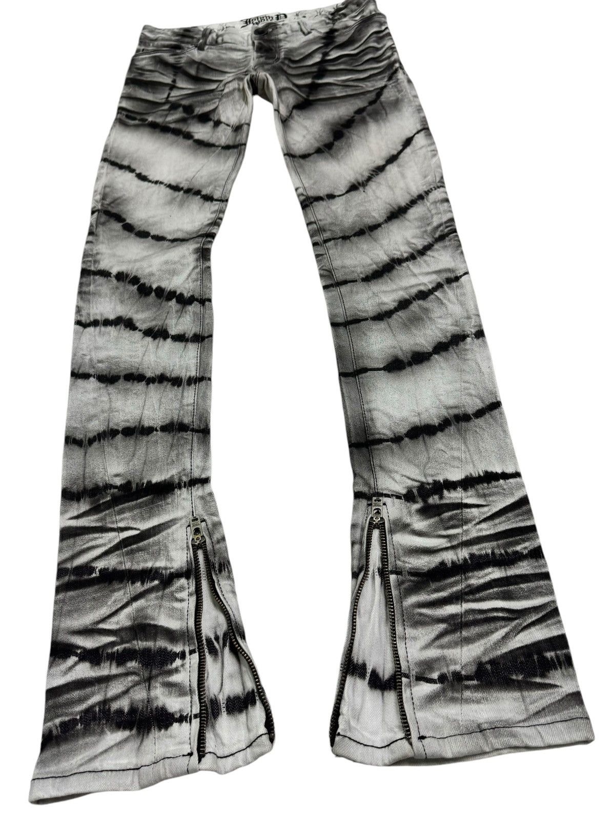 Japanese Brand ⚡️⚡️Johnny Wolf Abstract Whiskered Skinny zipper Leg Jeans Size US 30 / EU 46 - 5 Thumbnail