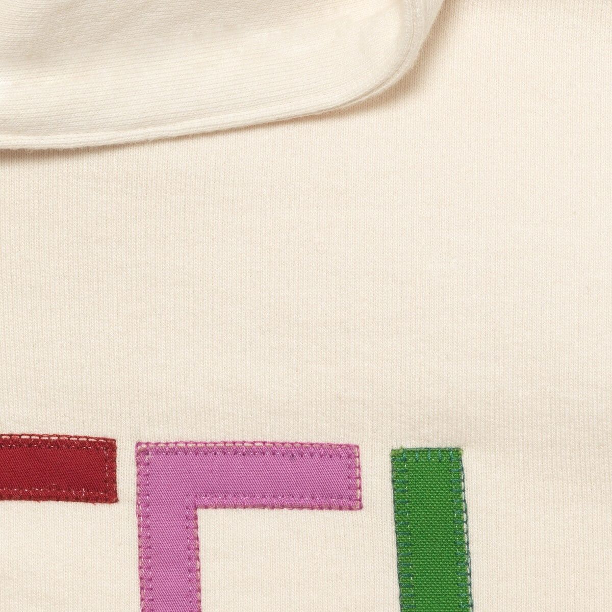 Gucci o1s1wg110225 Felted Cotton Sweatshirt Hoodie Patch in Ivory Size US XL / EU 56 / 4 - 2 Thumbnail