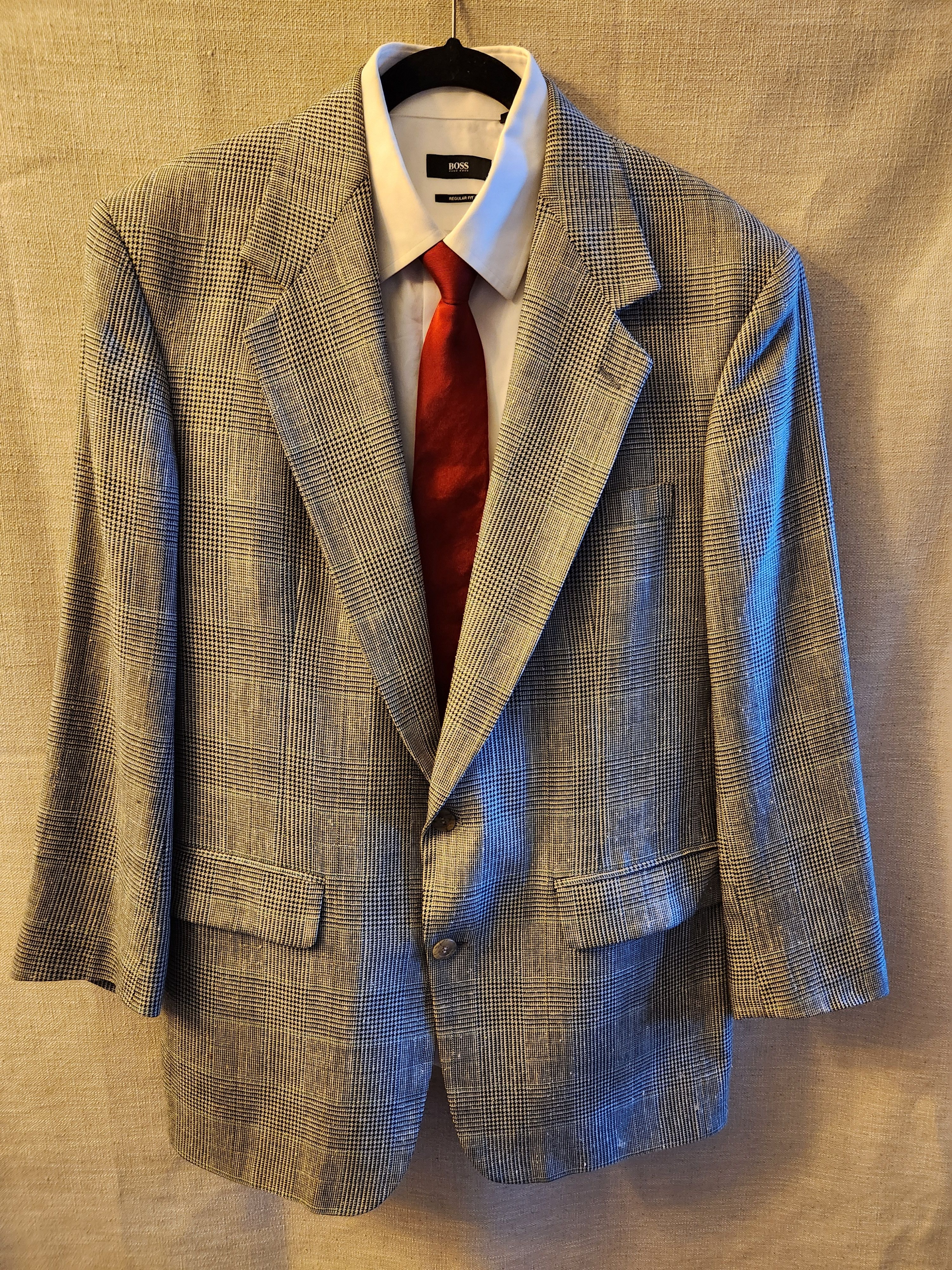 Bill Blass Classic Glen Plaid Blazer Size 42R - 1 Thumbnail