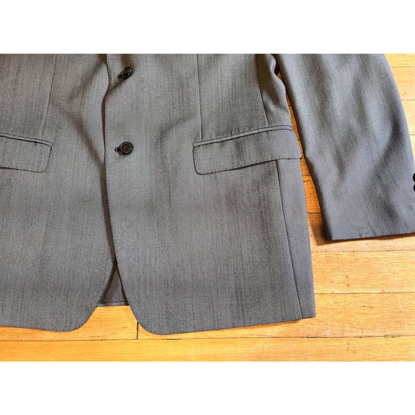 Ermenegildo Zegna Zegna Blazer Men’s 52L Grey Wool Jacket Blazer Mens 52L Grey Wool Solid Vintage? No. Size 52R - 3 Thumbnail