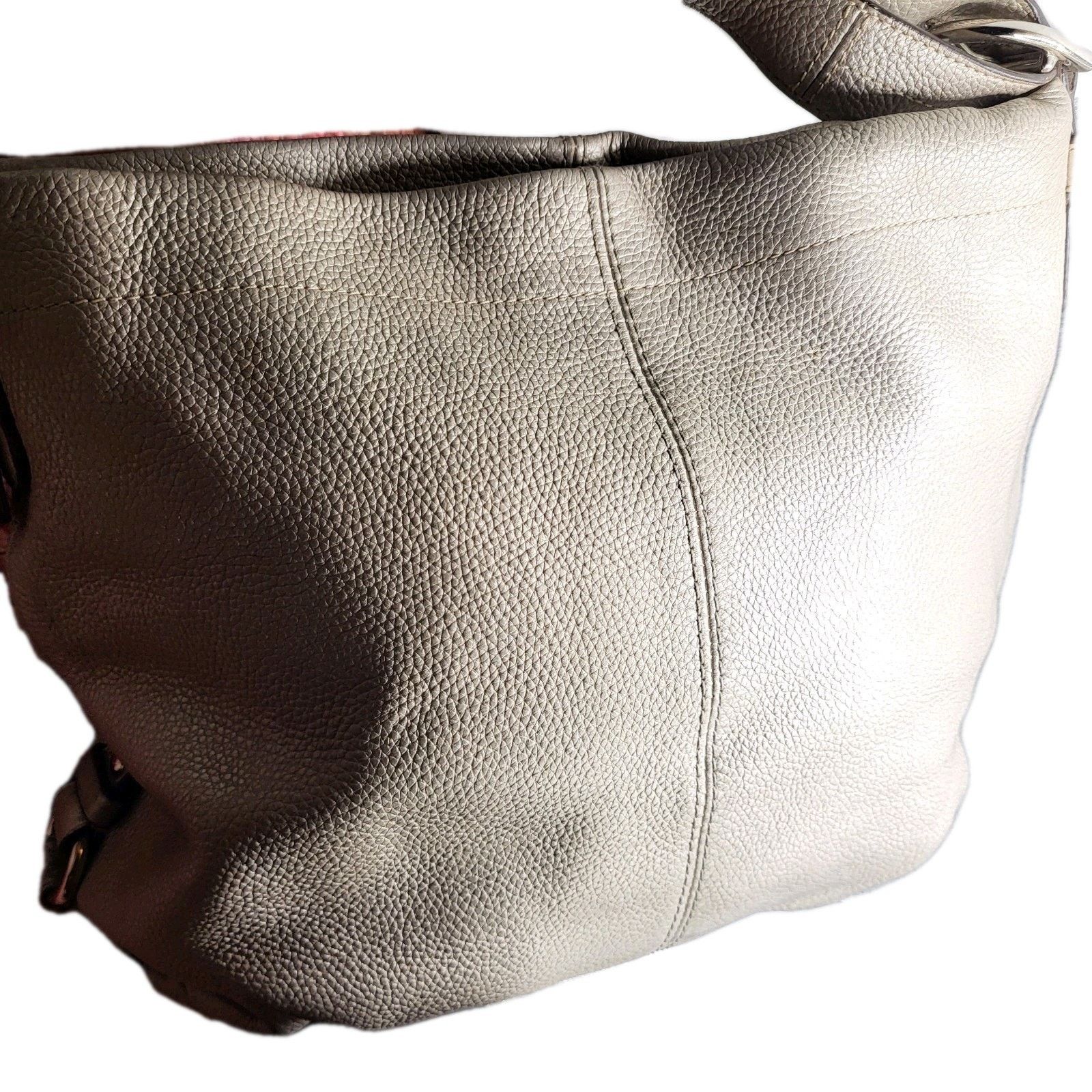 Coach COACH C1120 F15064 Silver Gray Leather Shoulder Bag Large Size ONE SIZE - 5 Thumbnail