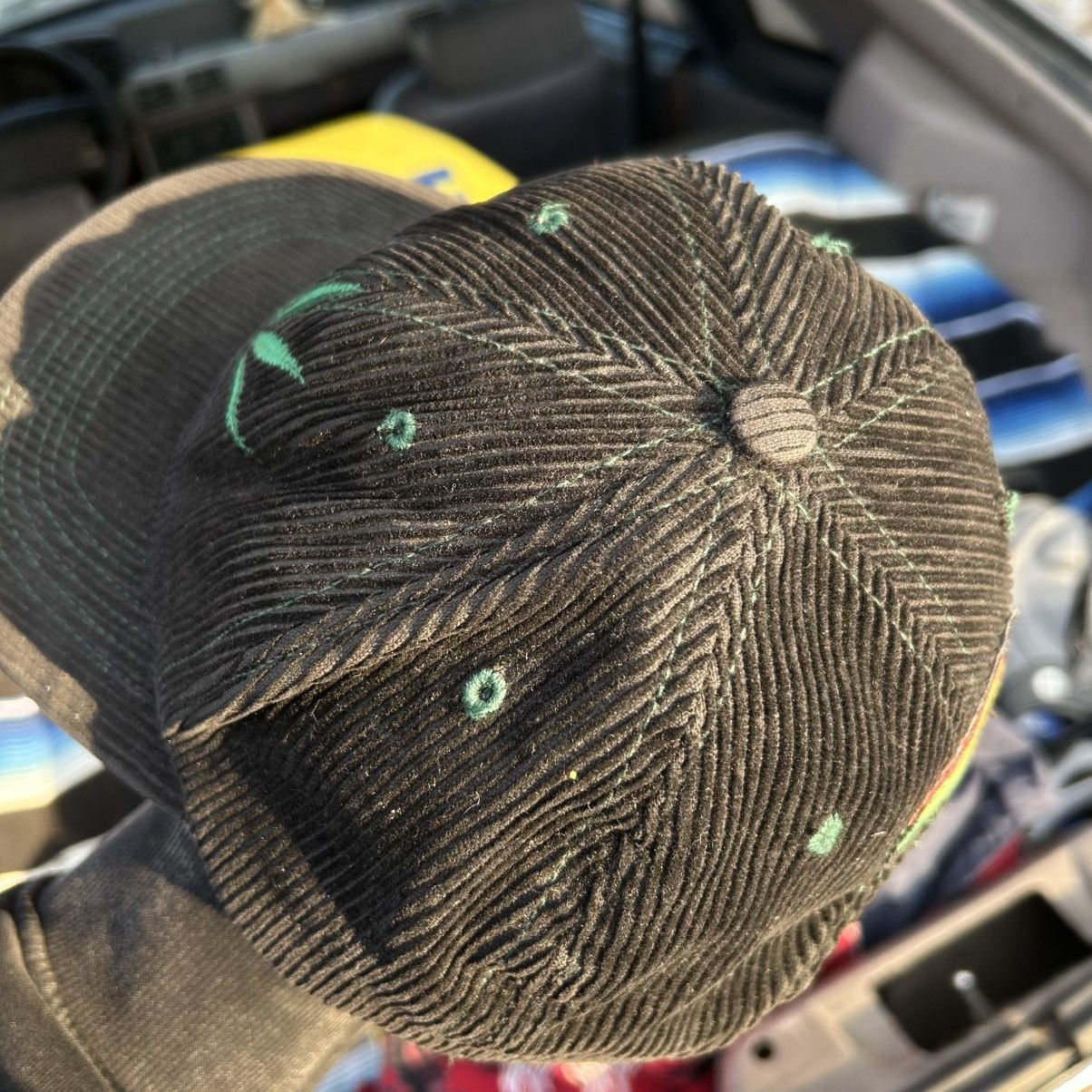 Other Jamaican style Black corduroy snapback hat Size ONE SIZE - 3 Thumbnail