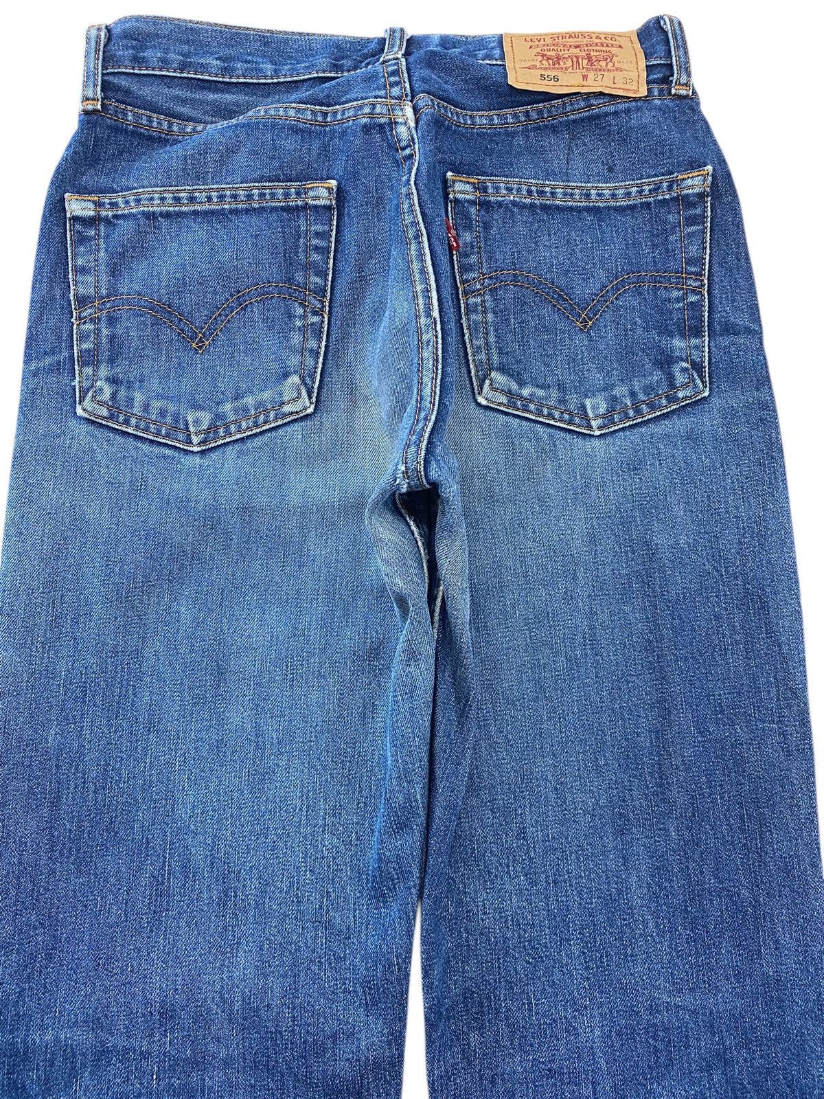 Levi's Levi’s Blue Wash Whiskered Style Straight Leg Jeans Size US 28 / EU 44 - 4 Thumbnail