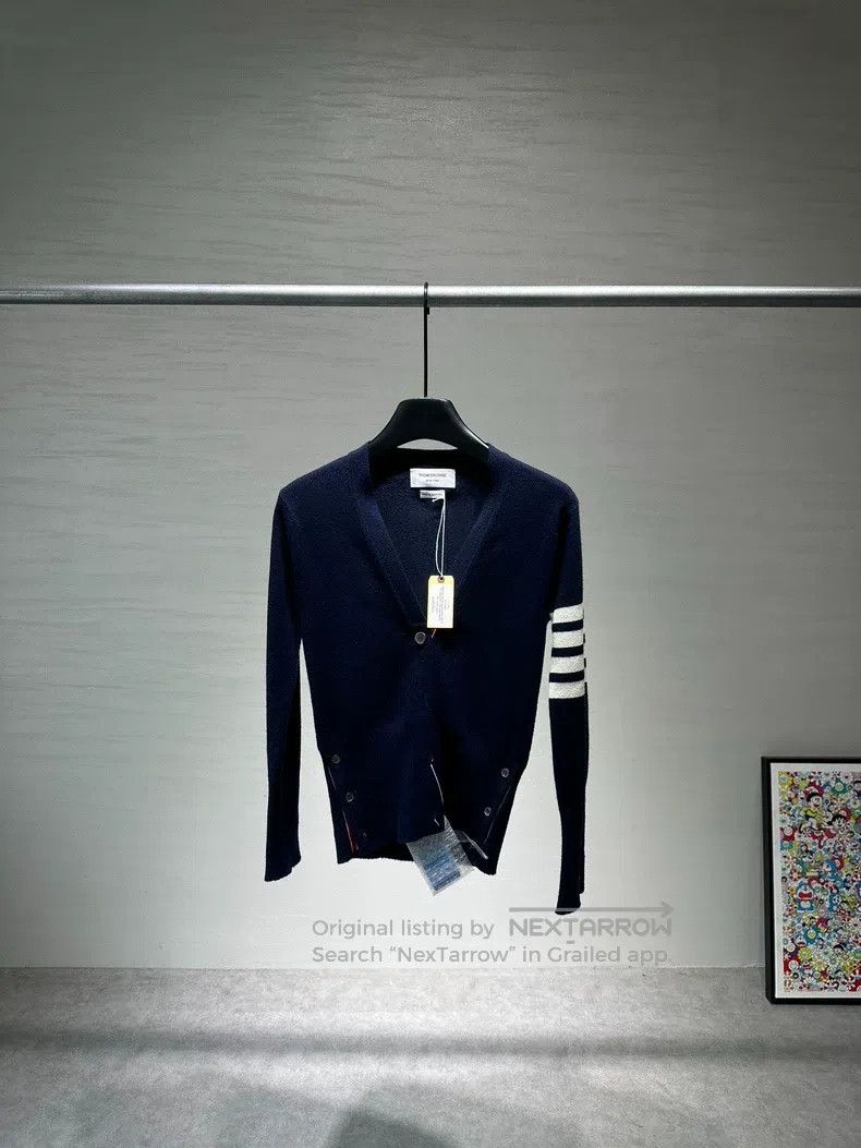 Thom Browne Thom Browne Four-Button Cashmere Cardigan Size S / US 4 / IT 40 - 1 Thumbnail