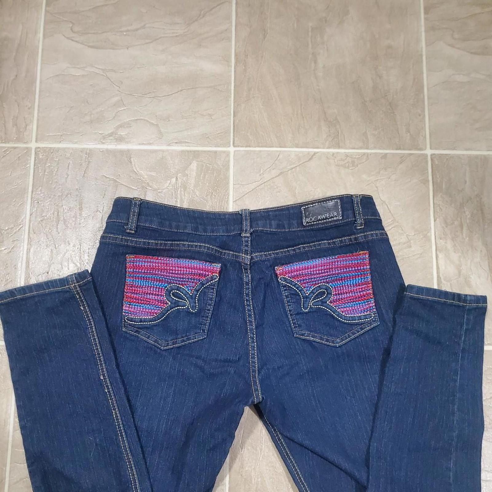 Rocawear Rocawear Women's Navy and Blue Jeans Size 34" / US 12 / IT 48 - 2 Thumbnail