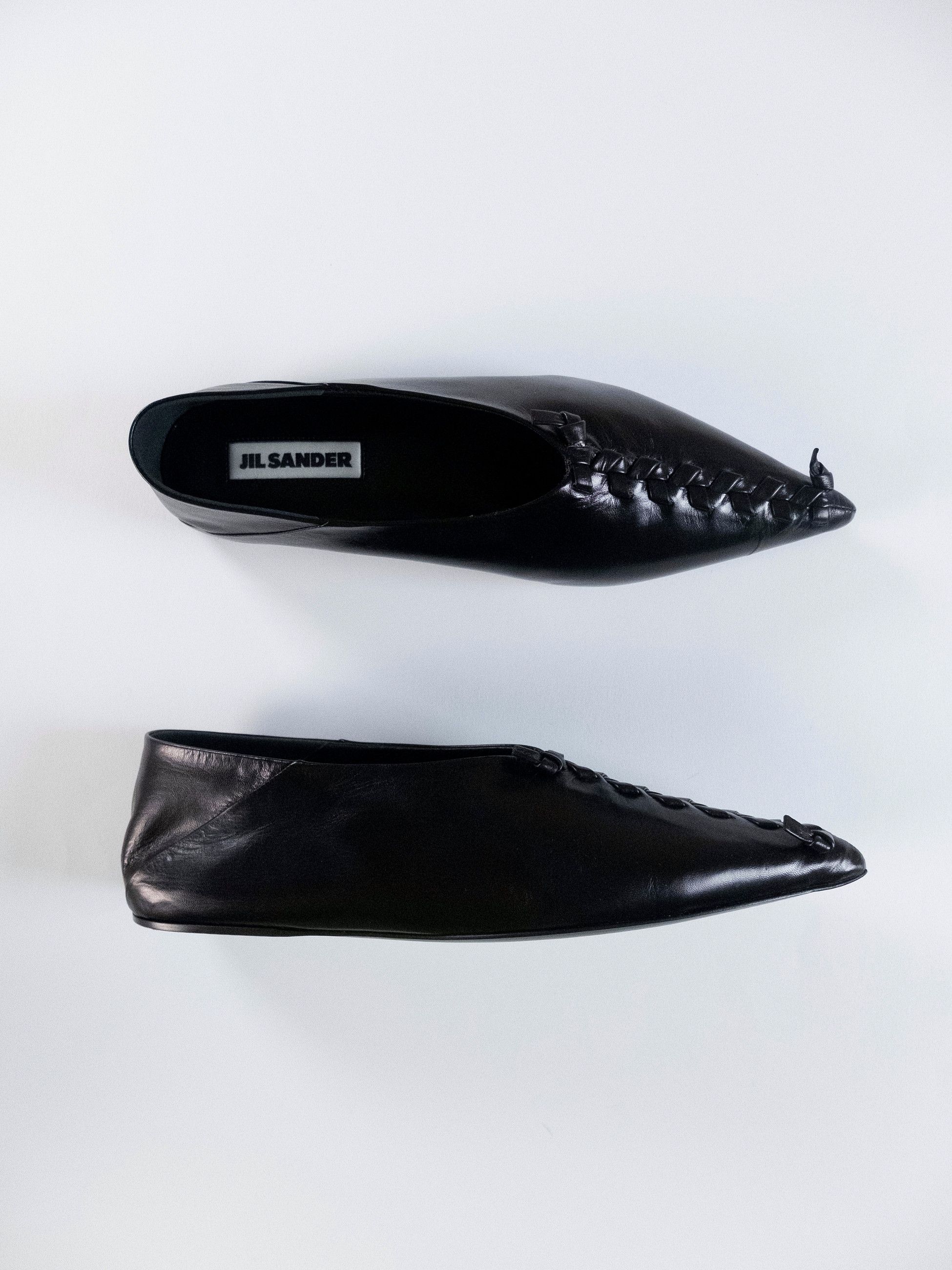 Jil Sander JIL SANDER black knot detailing soft ballerina shoes 8 38 Size US 8 / IT 38 - 3 Thumbnail