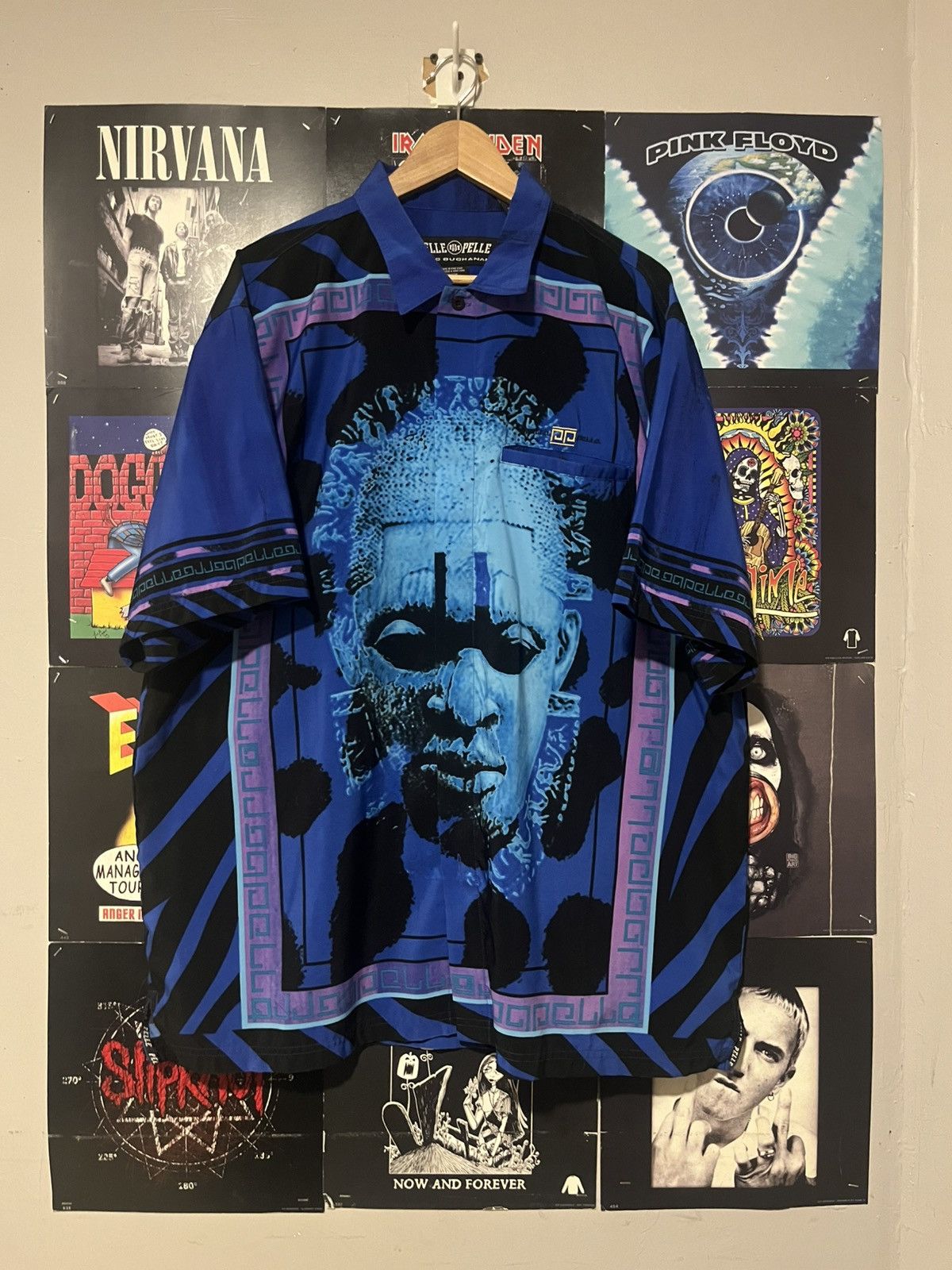 Pelle Pelle 90’s Marc Buchanan Pelle Pelle African Art Graphic Button Up Size US XL / EU 56 / 4 - 1 Thumbnail