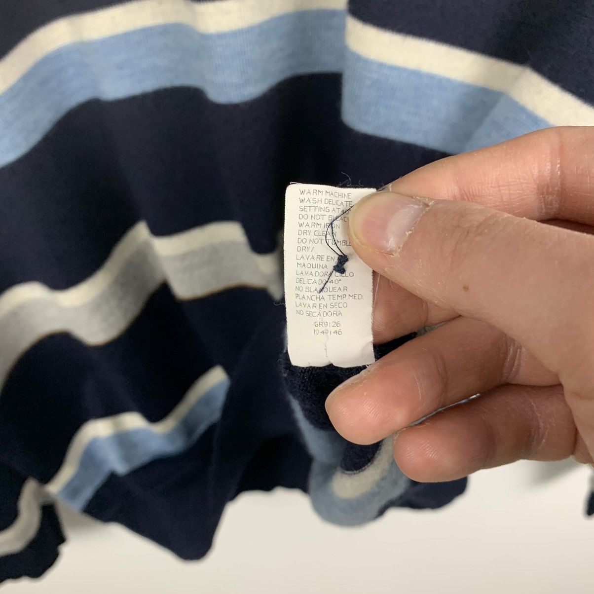 Paul & Shark Vintage Paul & Shark Striped Wool Sweater Men’s Size L Size US L / EU 52-54 / 3 - 12 Thumbnail