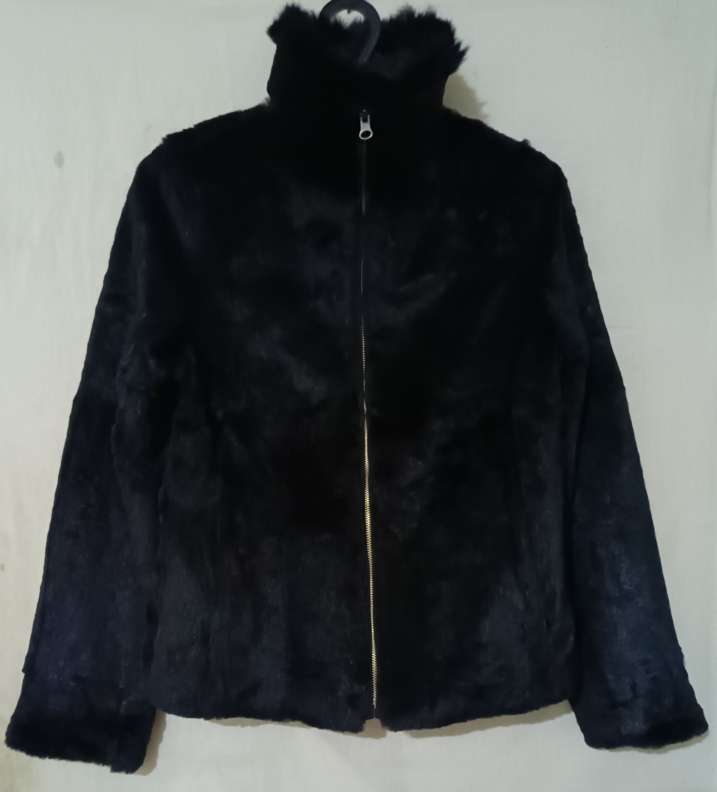 If Six Was Nine DAS.IST Hairy black skin Leather Jacket Size M / US 6-8 / IT 42-44 - 9 Thumbnail