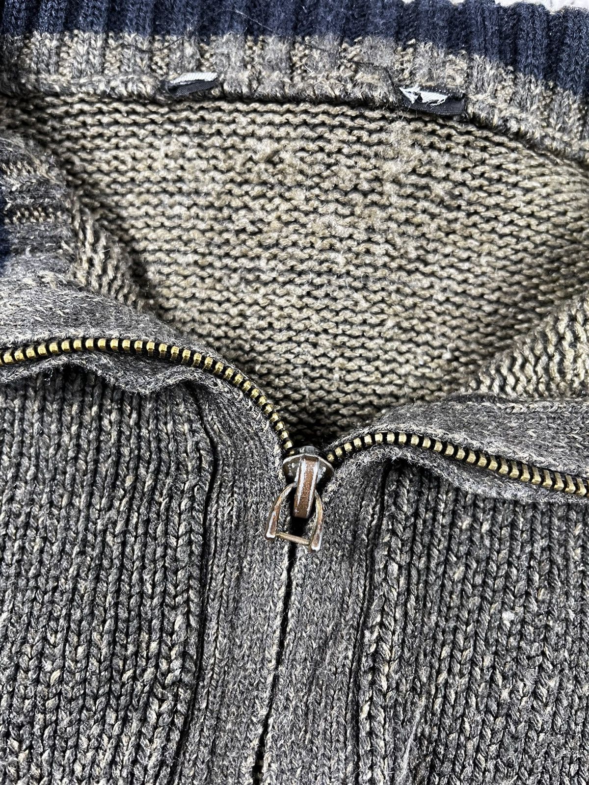 Vintage Vintage Y2K ribbed 1/4 sweater 00s oldmoney streetwear Size US S / EU 44-46 / 1 - 6 Thumbnail