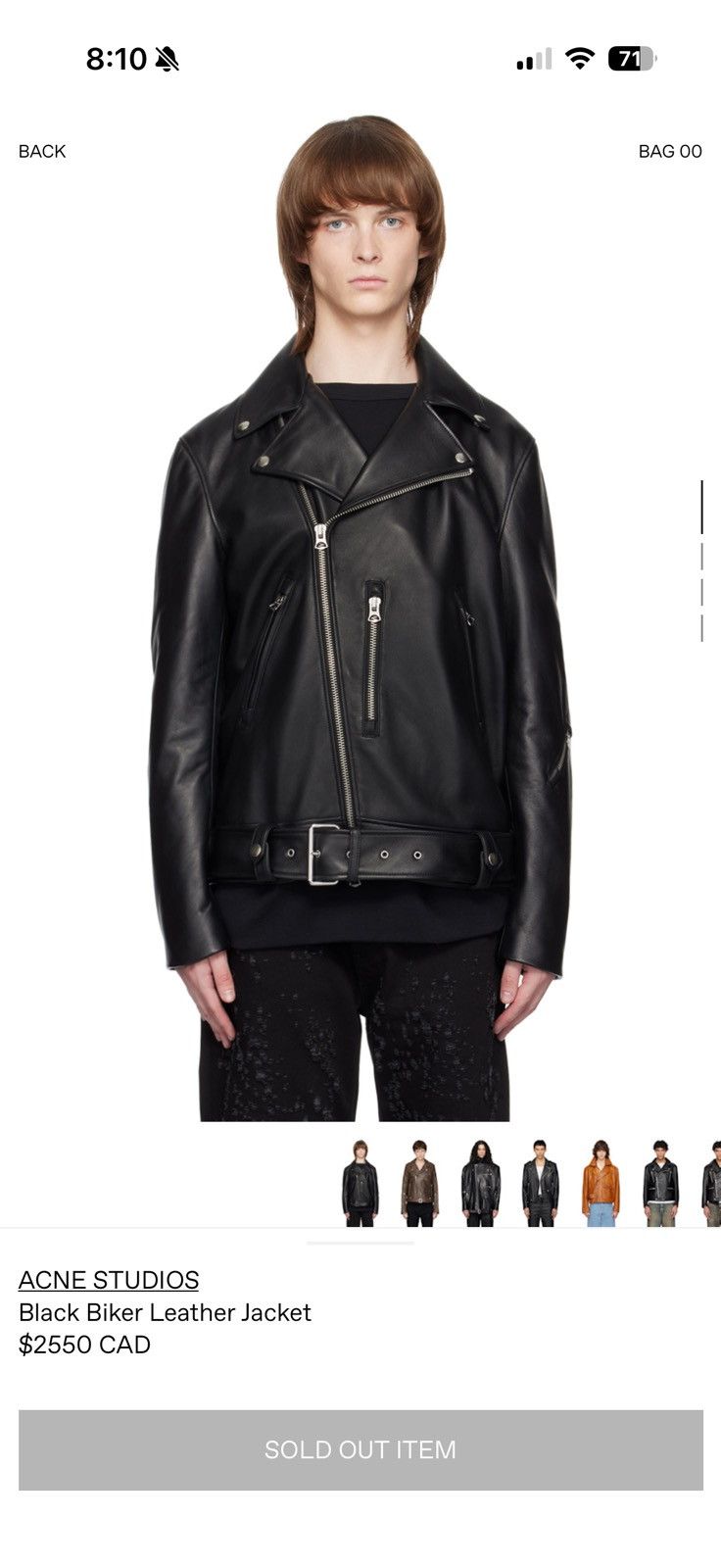 Acne Studios Acne Studios Nate Clean Leather Jacket Black Size US S / EU 44-46 / 1 - 8 Thumbnail
