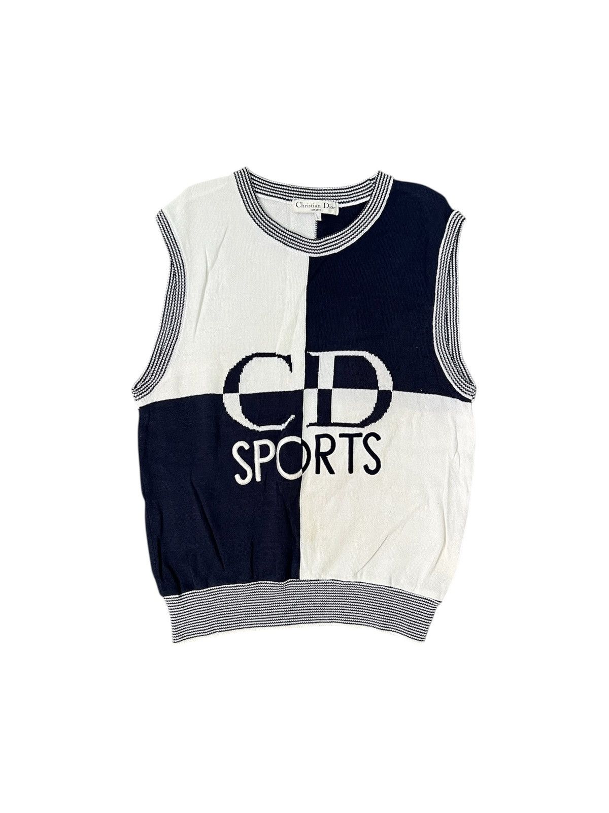 Christian Dior Monsieur Christian Dior Sport 90s Knitwear Vest Size US L / EU 52-54 / 3 - 2 Thumbnail