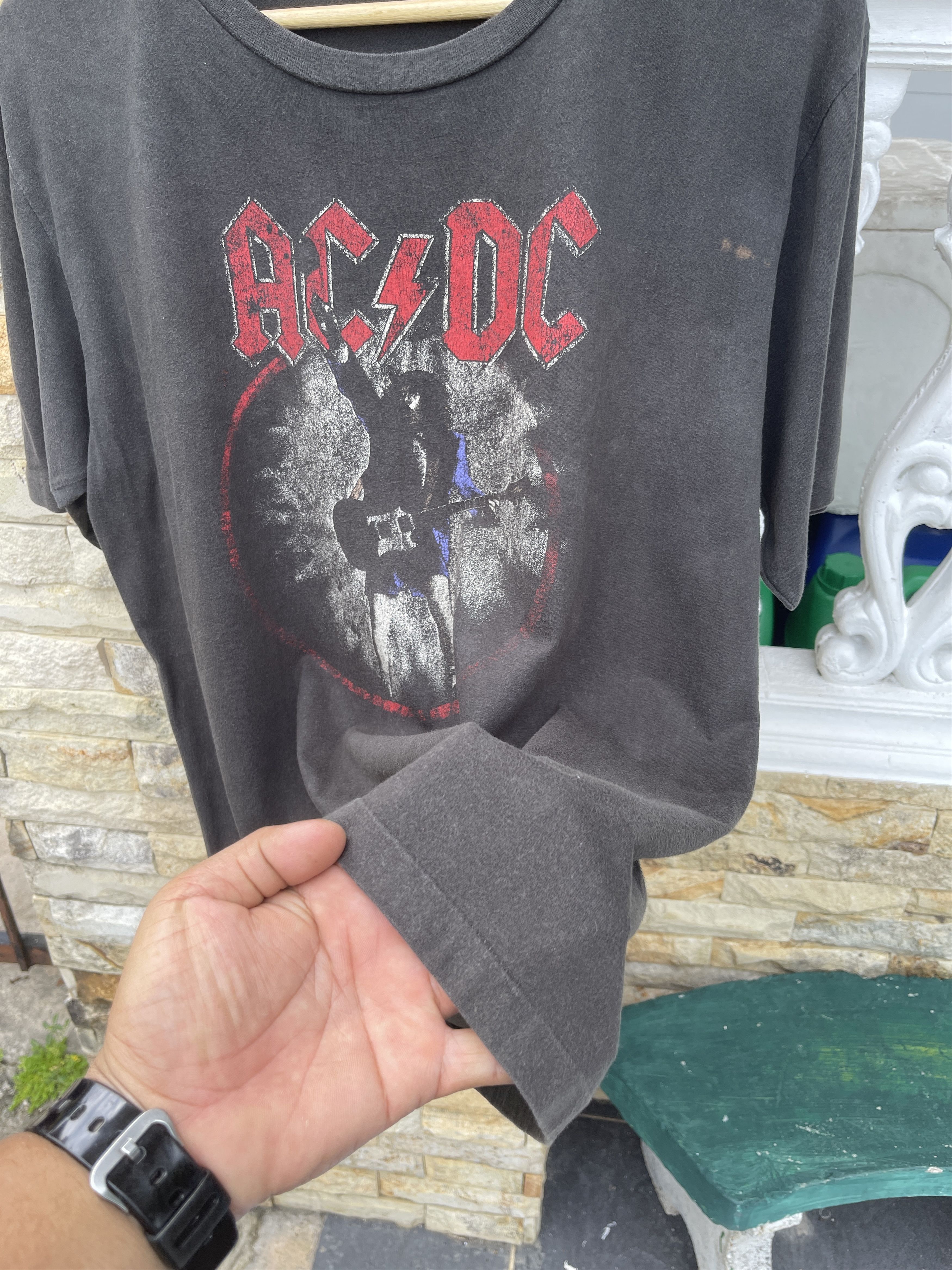 Band Tees Last Drop🔥Rare🔥Vintage Band ACDC World Tour Faded T-Shirt Size US L / EU 52-54 / 3 - 8 Thumbnail