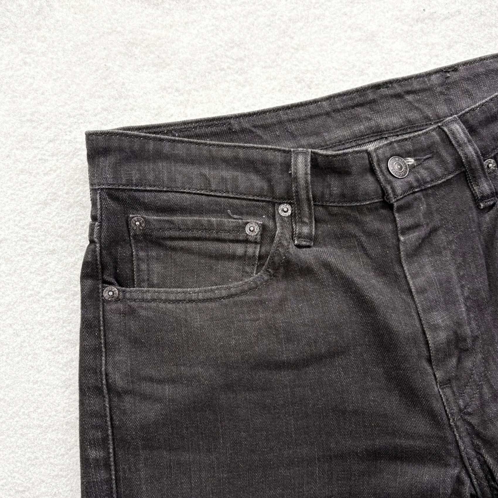 Levi's Levi's 511 Jeans Slim Straight Charcoal Wash Black Mens 32x29 Cotton Cotton Blend Denim Zip Pockets Logo Size US 32 / EU 48 - 3 Thumbnail