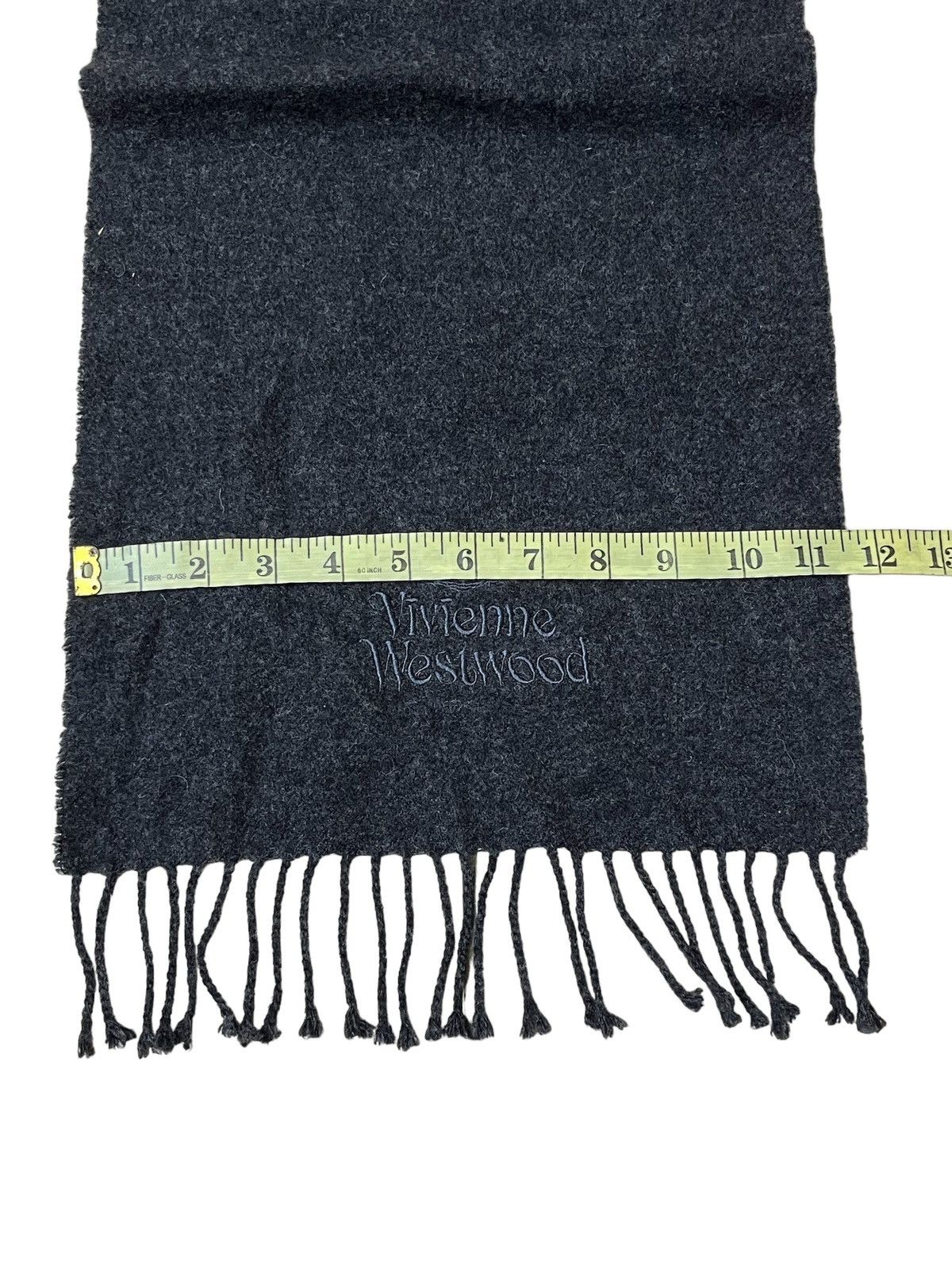 Vivienne Westwood NICE🔥AUTHENTIC VIVIENNE WESTWOOD BLACK WOOL MUFLER/SCARF Size ONE SIZE - 4 Thumbnail