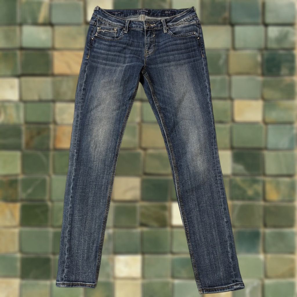 Vintage VIGOSS The New York Skinny Jeans Women's 5/6 30x30 Stretch Denim M6W Size 27" / US 4 / IT 40 - 1 Thumbnail