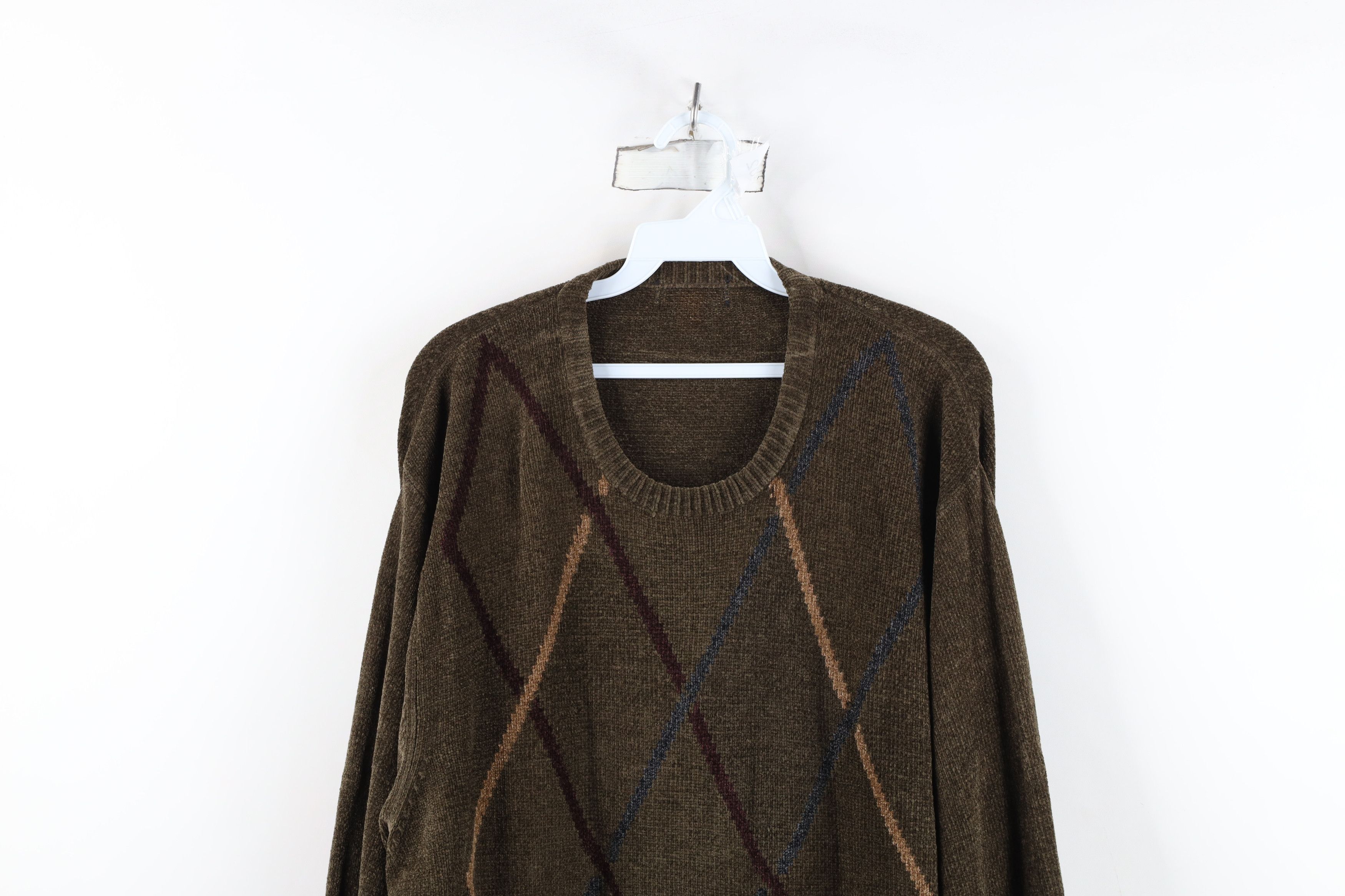 Vintage Vintage 90s Streetwear Ribbed Fleece Crewneck Sweater Size US XXL / EU 58 / 5 - 2 Thumbnail