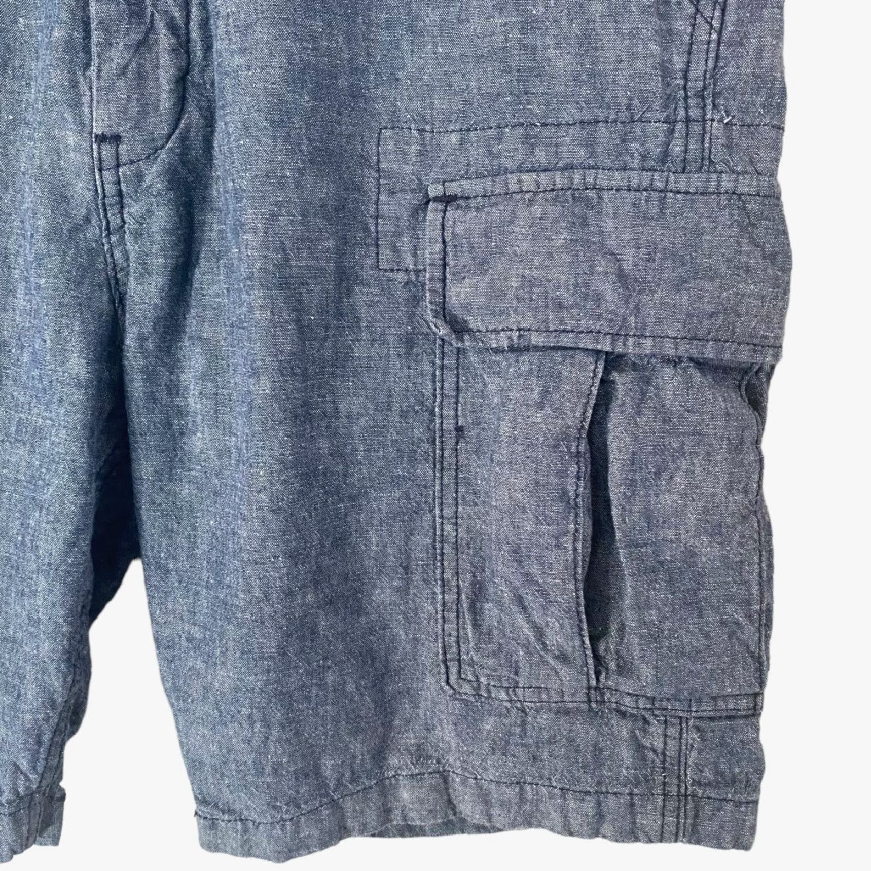 Levi's VINTAGE Levi's Carrier Cargo Shorts Mens 34 Blue Linen Blend Cargo Pocket 6-Pockets Outdoor Casual Shorts Mens Size US 34 / EU 50 - 6 Thumbnail
