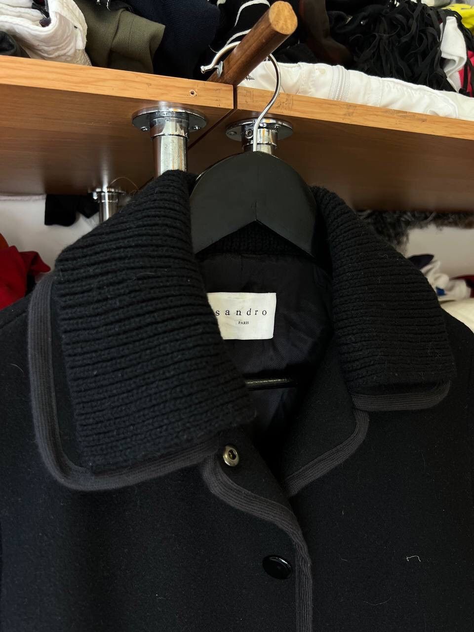 Sandro Sandro Paris Coat Wool Avant Garde Coat Size XS / US 0-2 / IT 36-38 - 6 Thumbnail