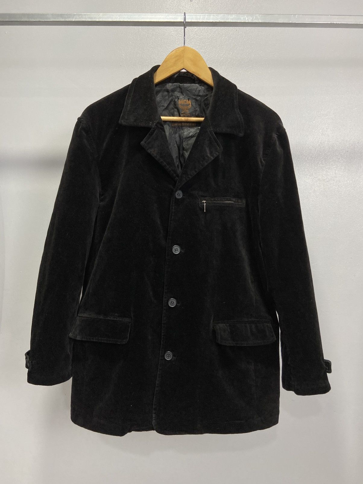 MCM Vintage MCM Legere velvet black coat jacket Size US M / EU 48-50 / 2 - 1 Thumbnail