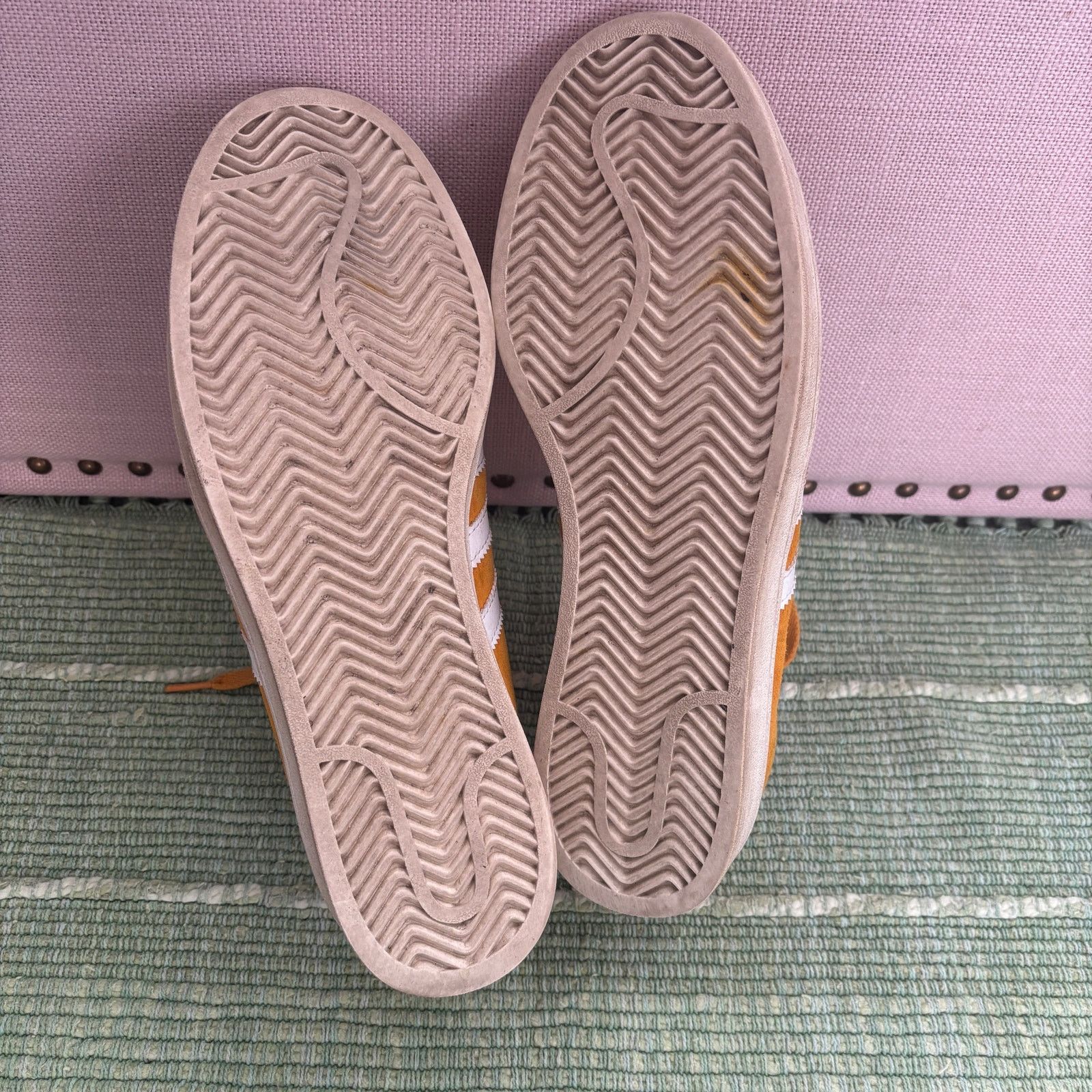 Adidas Adidas Campus Low Men's Size 11.5 Yellow Suede Sneakers Size US 11.5 / EU 44-45 - 7 Thumbnail