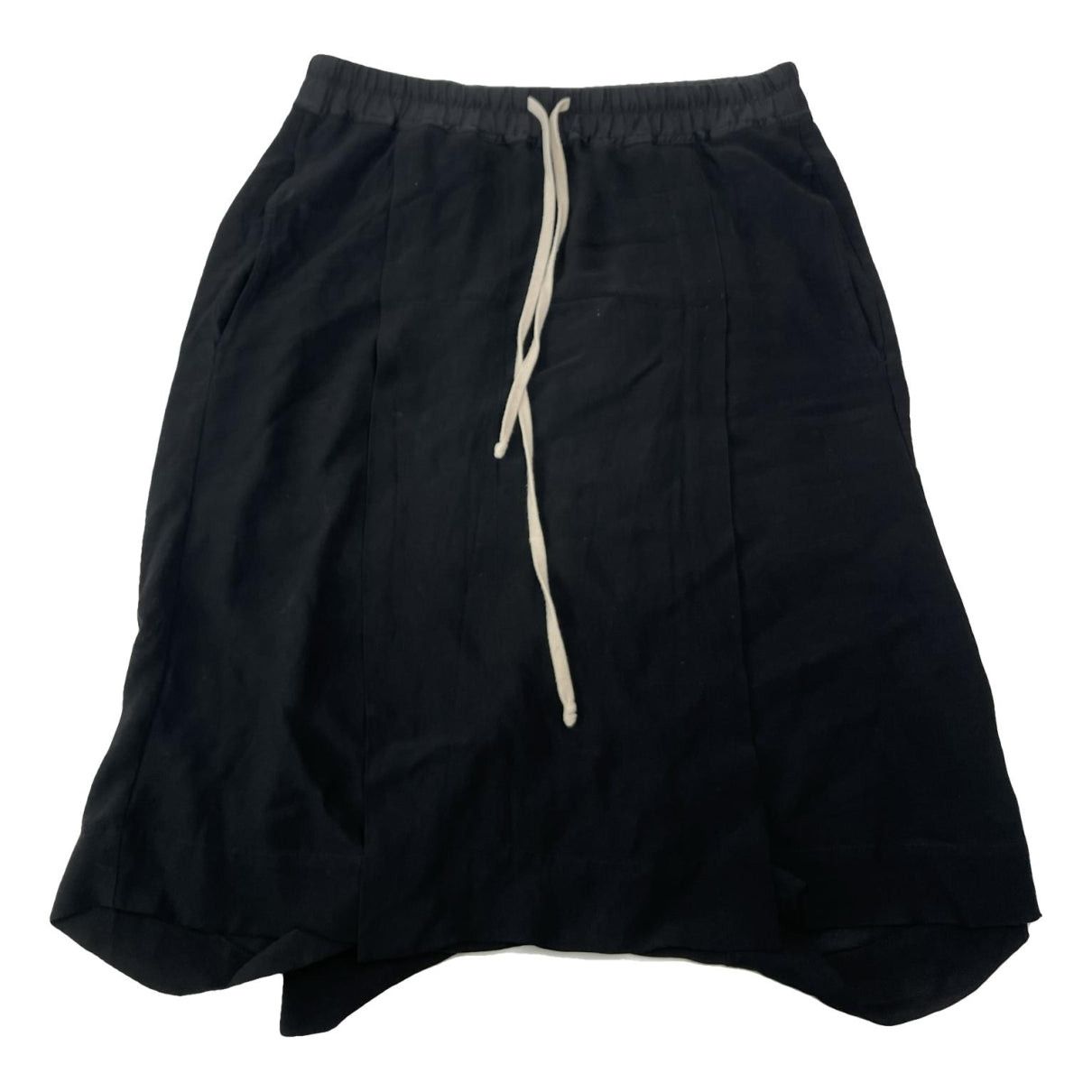 Rick Owens Black Silk Trouser Size 30" / US 8 / IT 44 - 1 Thumbnail