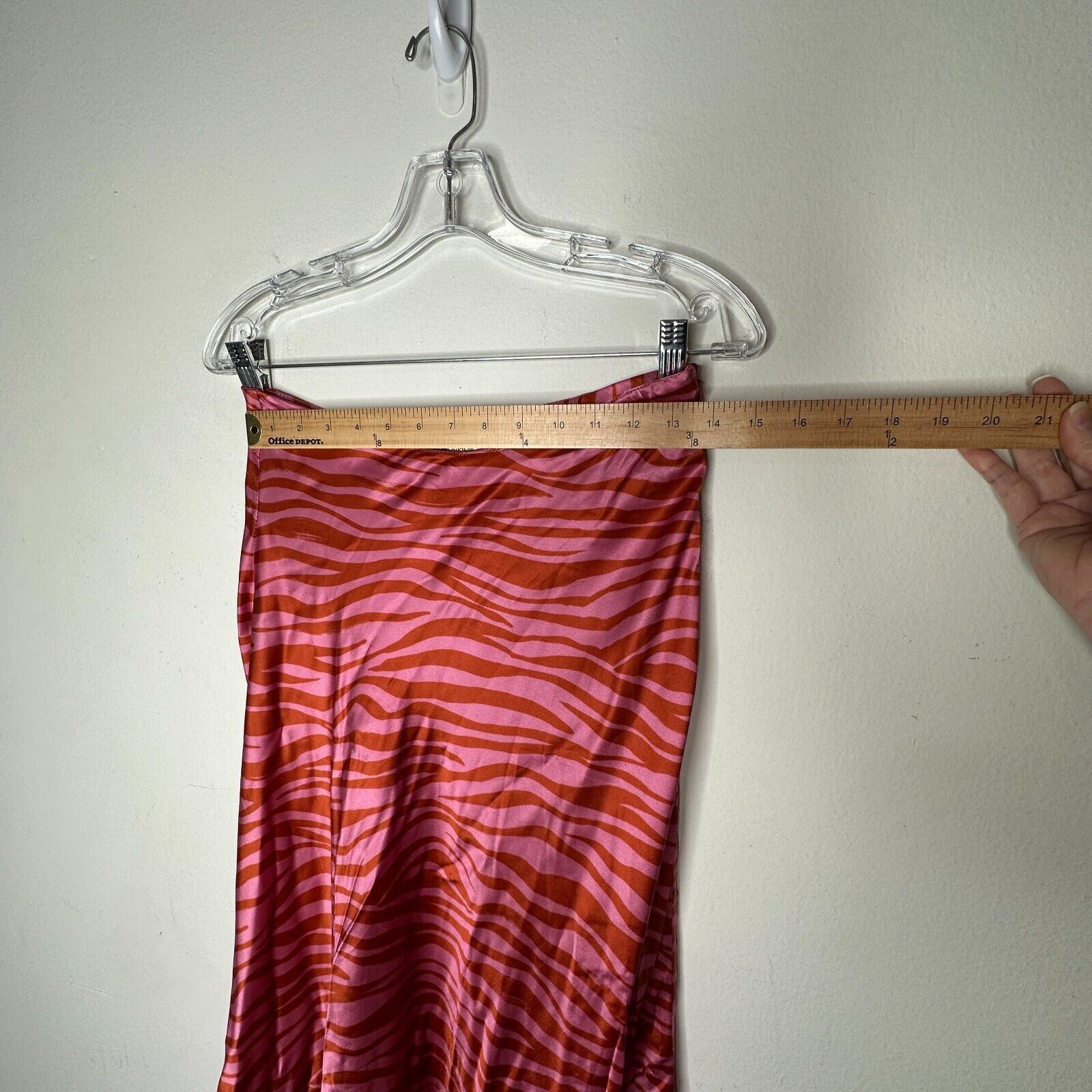 Other Monika Rust Orange Pink Patti Animal Print Maxi Skirt XS Size 26" / US 2 / IT 38 - 10 Thumbnail
