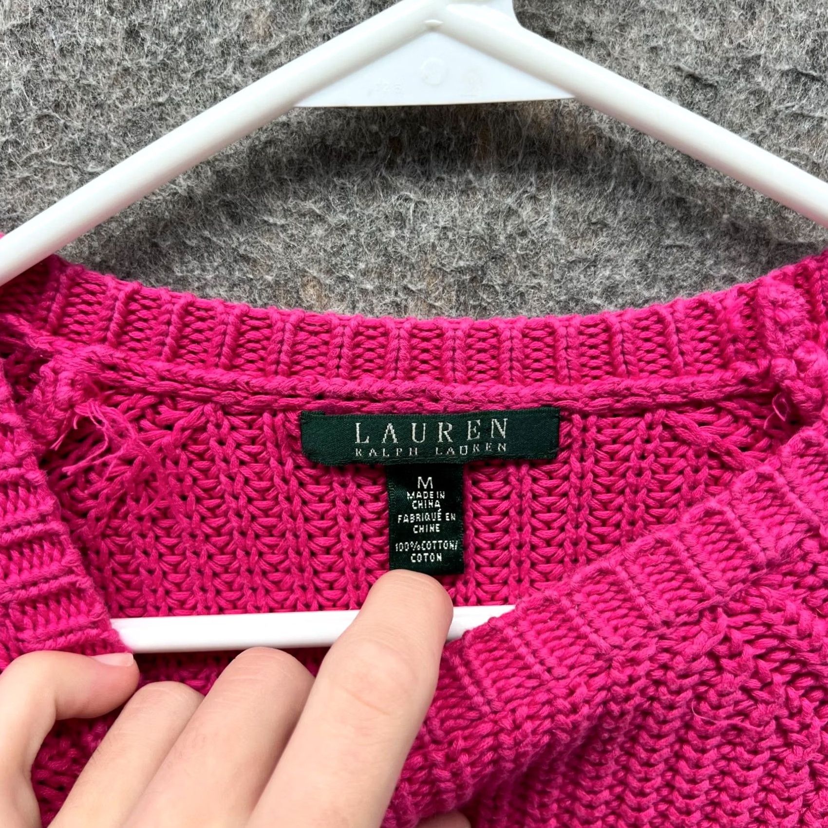 Ralph Lauren Lauren Ralph Sweater Womens M Pink Pullover Fleece Crewneck Knitted Size M / US 6-8 / IT 42-44 - 6 Thumbnail