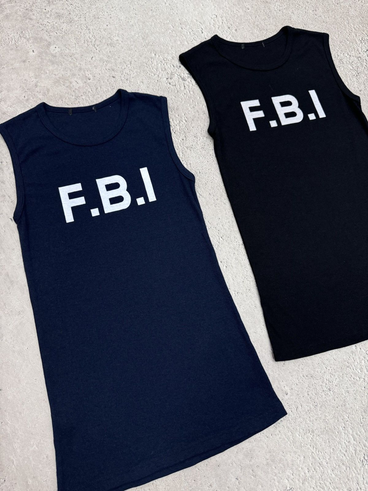 Japanese Brand × Vintage 2000's Vintage FBI TANK TOP X2 Inspector Y2k Size US L / EU 52-54 / 3 - 2 Thumbnail