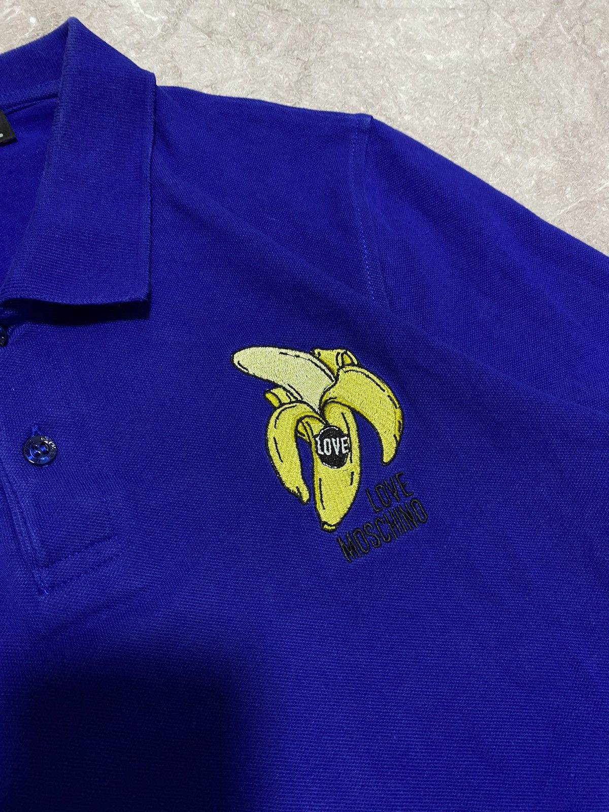 Designer × Moschino Rare Love Moschino Banan Polo Blue Size S Size US S / EU 44-46 / 1 - 5 Thumbnail