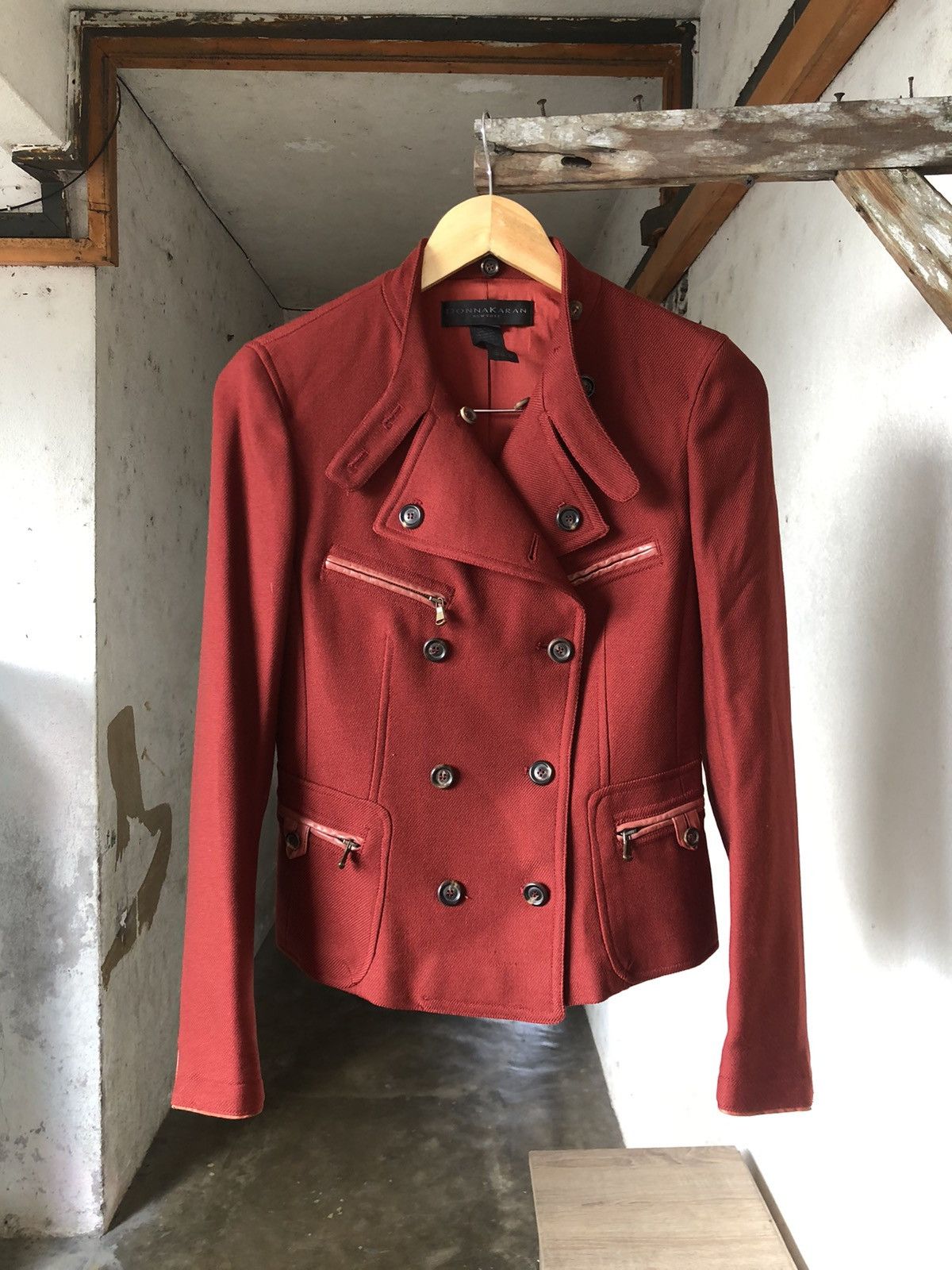 Donna Karan Rare❗️Donna Karan New York Jacket With Fur Size S / US 4 / IT 40 - 3 Thumbnail