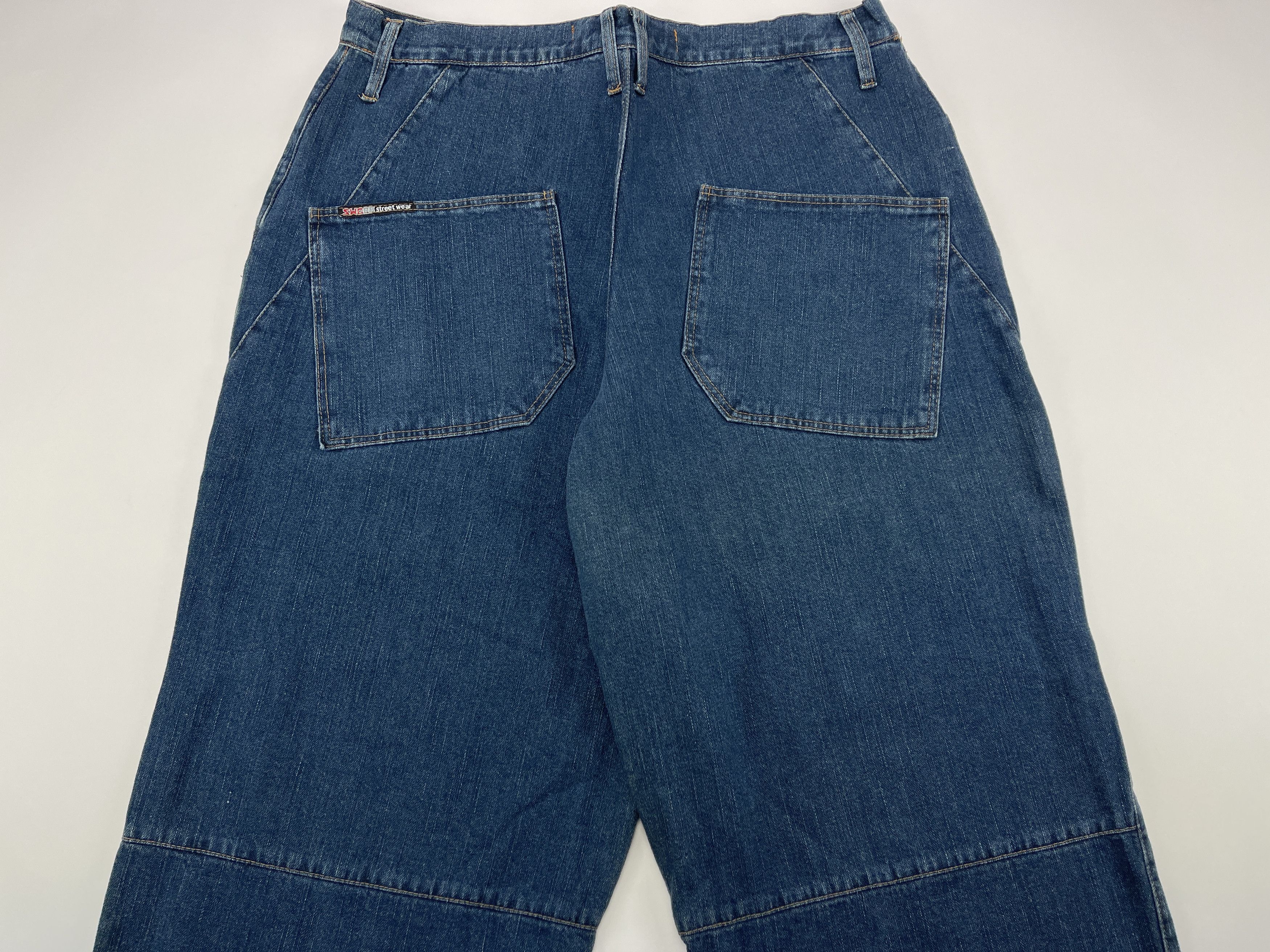 Vintage SWG jeans, blue Street War Gear vintage baggy hip hop 90s 34 Size US 34 / EU 50 - 3 Thumbnail