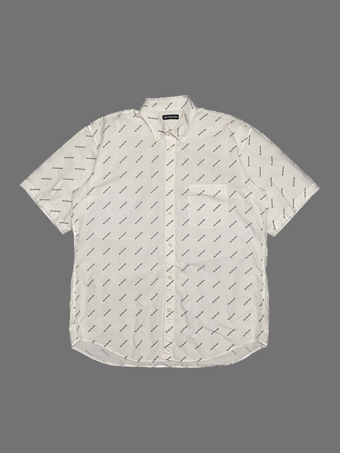 Balenciaga Balenciaga Poplin all over print shirt buttons Size US M / EU 48-50 / 2 - 1 Thumbnail