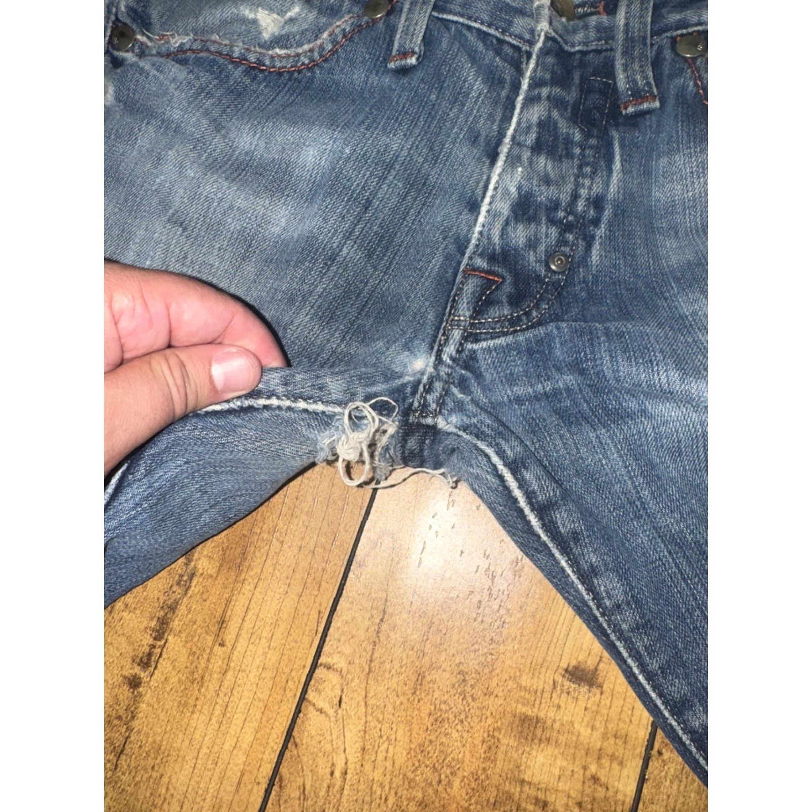 G-Star VINTAGE G-Star RAW Core Classic Denim Jeans Blue 30x29 Distressed Y2K 90s Streetwear Jeans Mens Regular Blue Distressed Denim Straight Classic Size US 30 / EU 46 - 4 Thumbnail