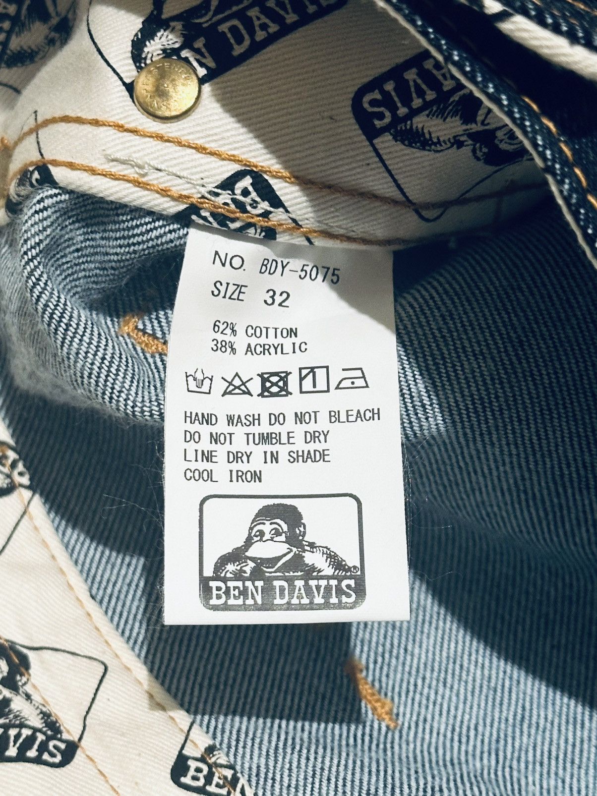 Ben Davis BEN DAVIS Japan Made FLAME RESISTANT WORKER DENIM 32 Size US 32 / EU 48 - 6 Thumbnail