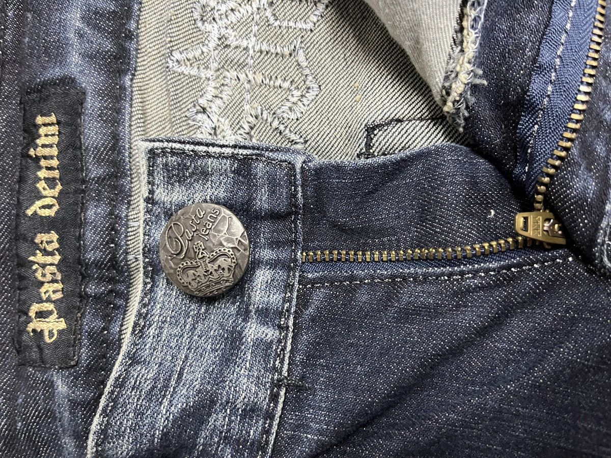Japanese Brand Japanese Punk Indigo Flare Lightning Wash Pasta Denim Size US 29 - 17 Thumbnail