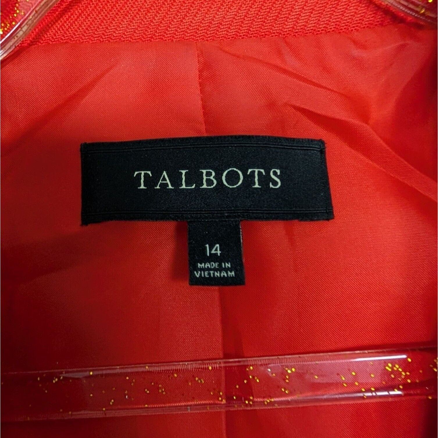 Talbots Talbots 2 Button Blazer Womens Size 14 Orange 100% Cotton Size XL / US 12-14 / IT 48-50 - 7 Thumbnail