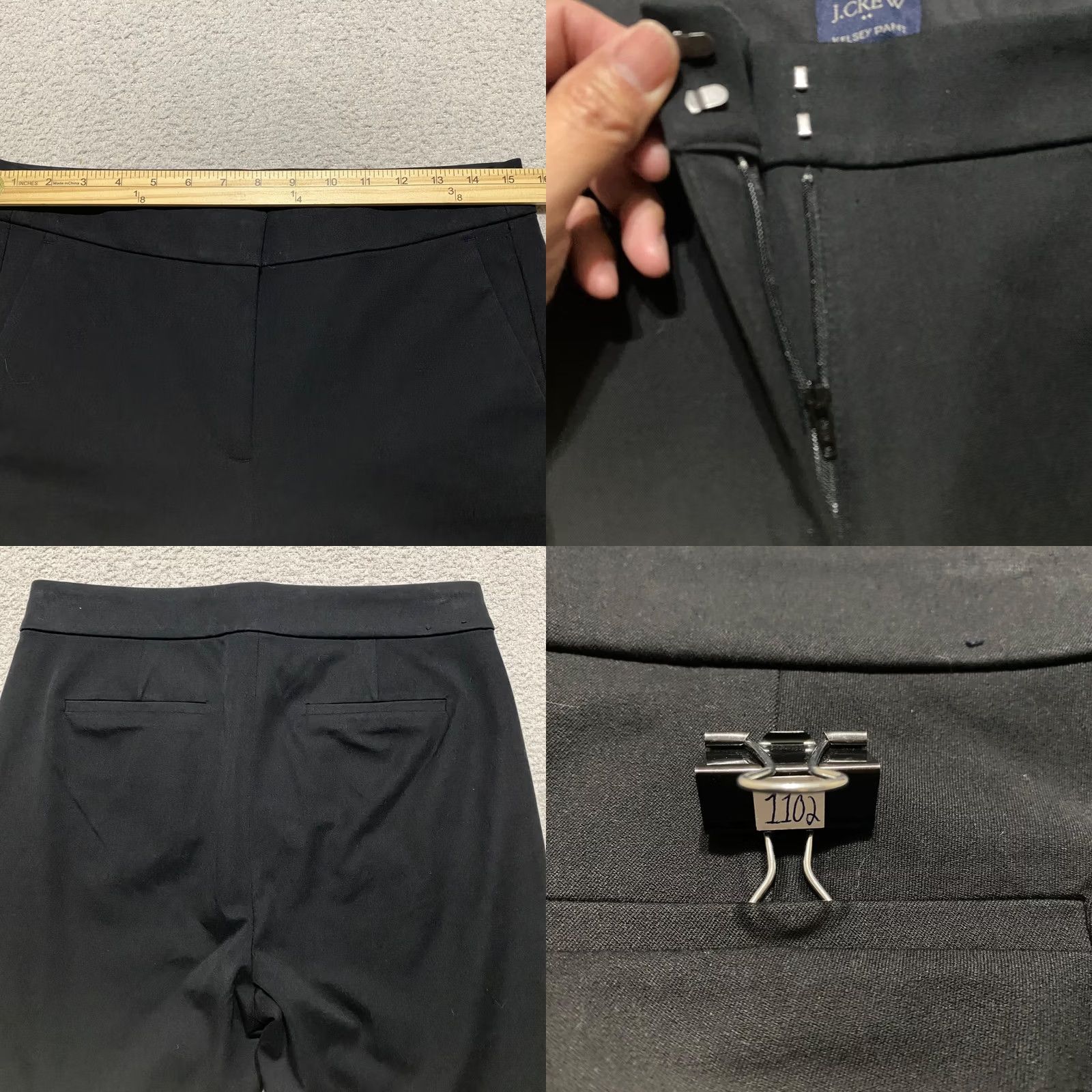 J.Crew J. Crew Womens Dress Pants sz 10 Black Business Dress Pants High Rise Bootcut Trousers Women Regular XS-40s? Size 30" / US 8 / IT 44 - 8 Thumbnail