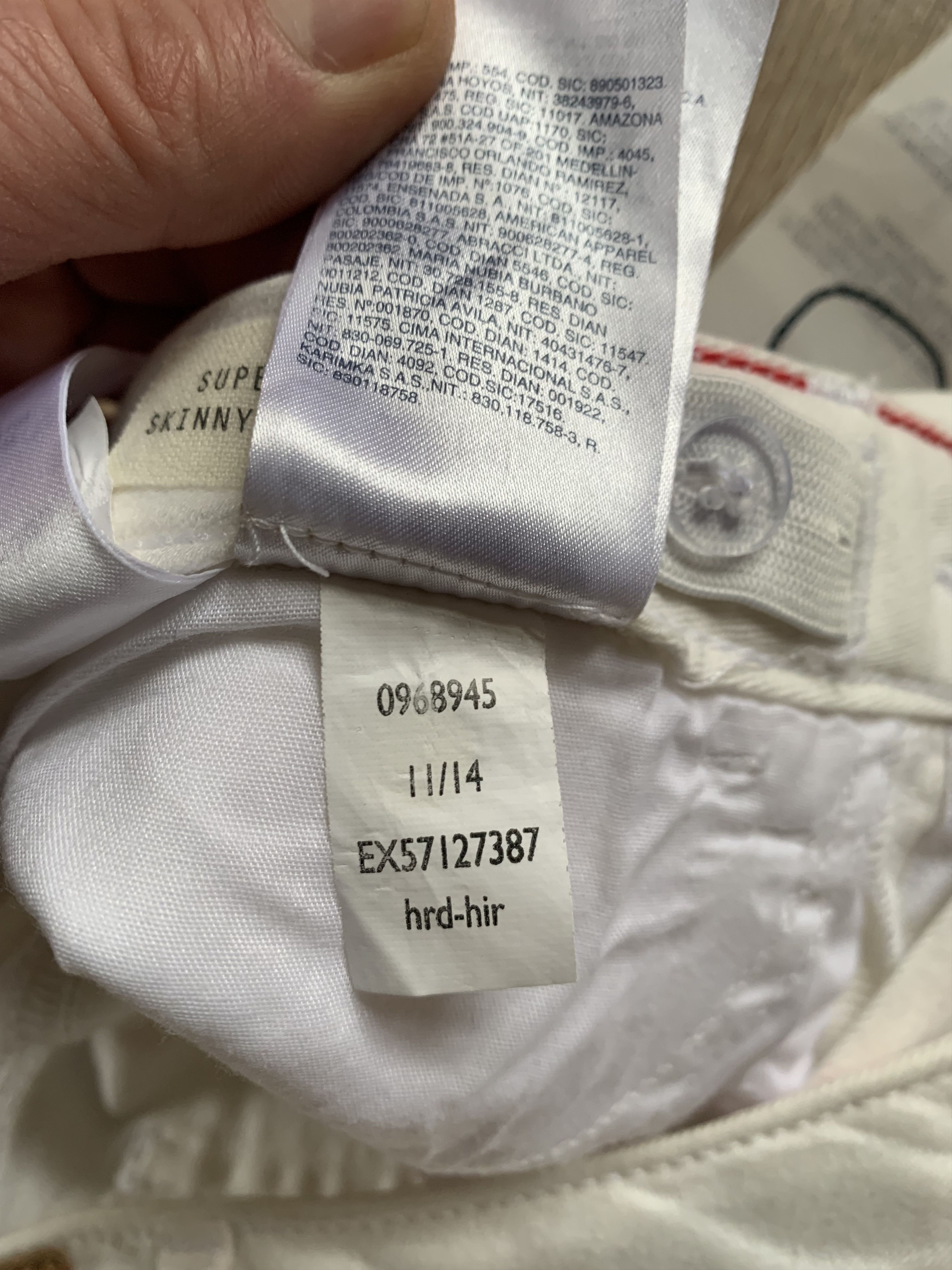Tommy Hilfiger Youth Tommy Hilfiger White Skinny Jeans Size 24" / US 00 / IT 34 - 10 Thumbnail