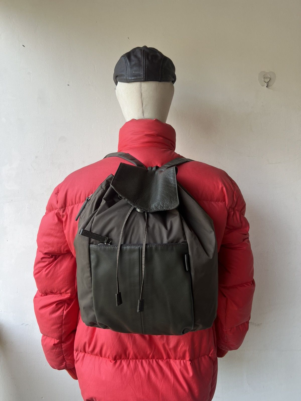 Yohji Yamamoto 2000s Yohji Yamamoto Y’saccs Military Style Rucksack Bag Size ONE SIZE - 3 Thumbnail