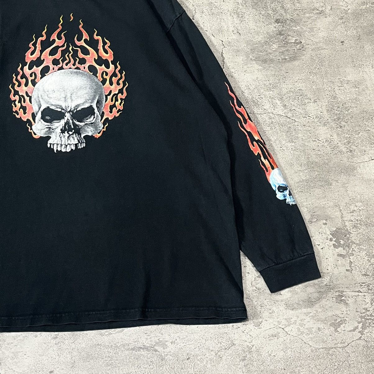 Vintage Hudson Leather FL Series Flame Sleeve Tee - Black