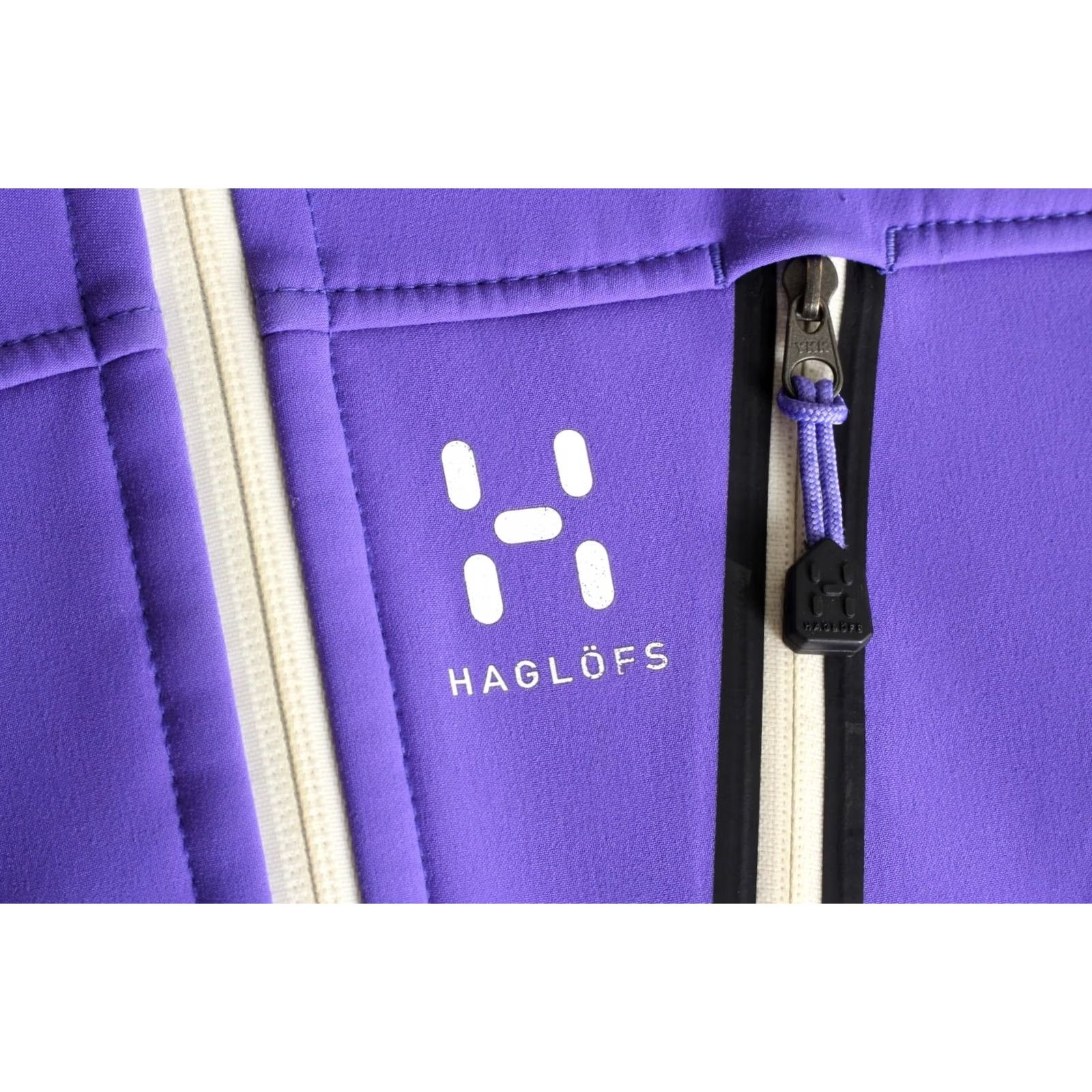 Vintage HAGLÖFS Ski Jacket Women XS Hooded Soft Shell Windproof Purple RECCO MJ4367 Jacket Size XS / US 0-2 / IT 36-38 - 6 Thumbnail