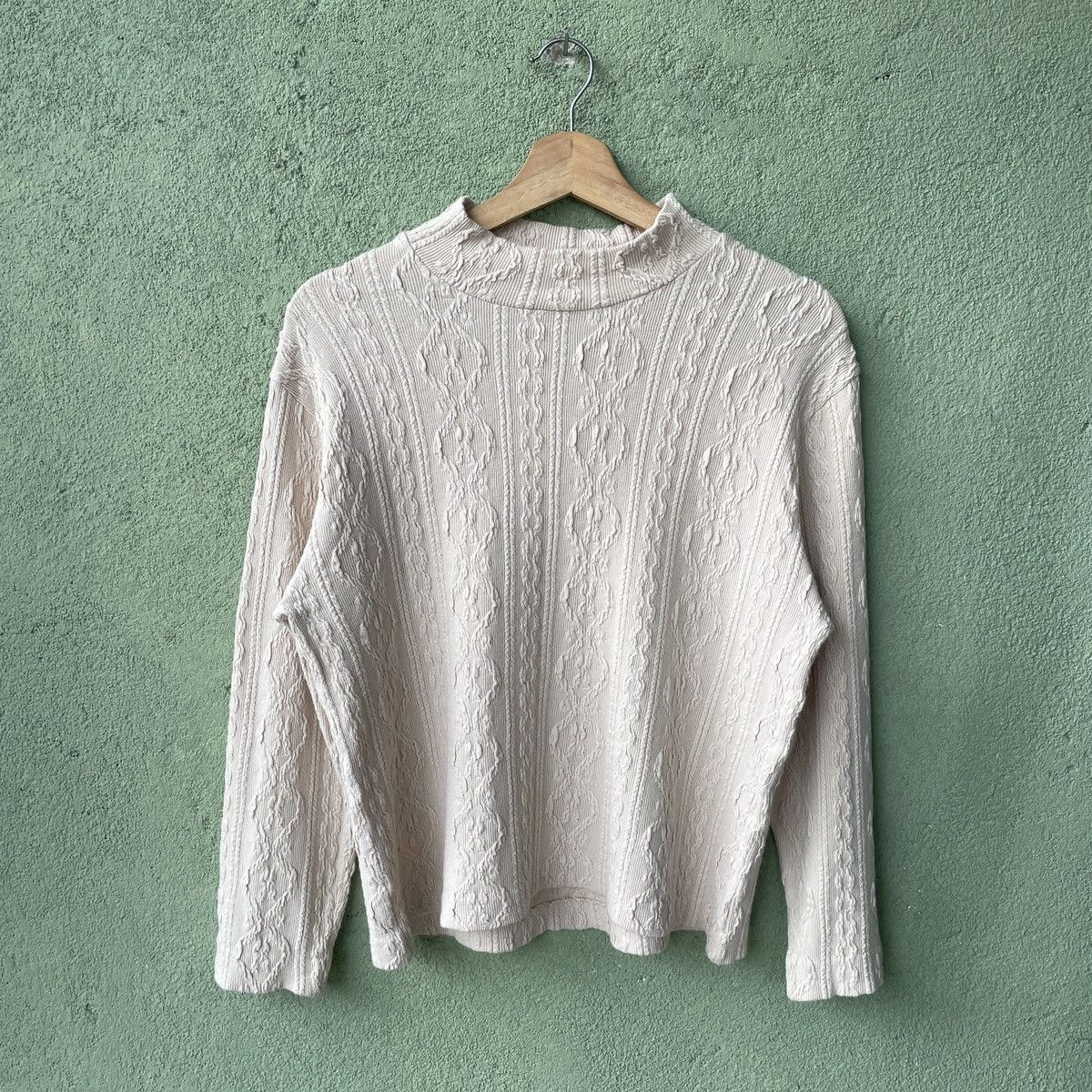 Aran Isles Knitwear Vintage Japanese Embroidered Cable Knit Sweater Jumper Size US M / EU 48-50 / 2 - 1 Thumbnail
