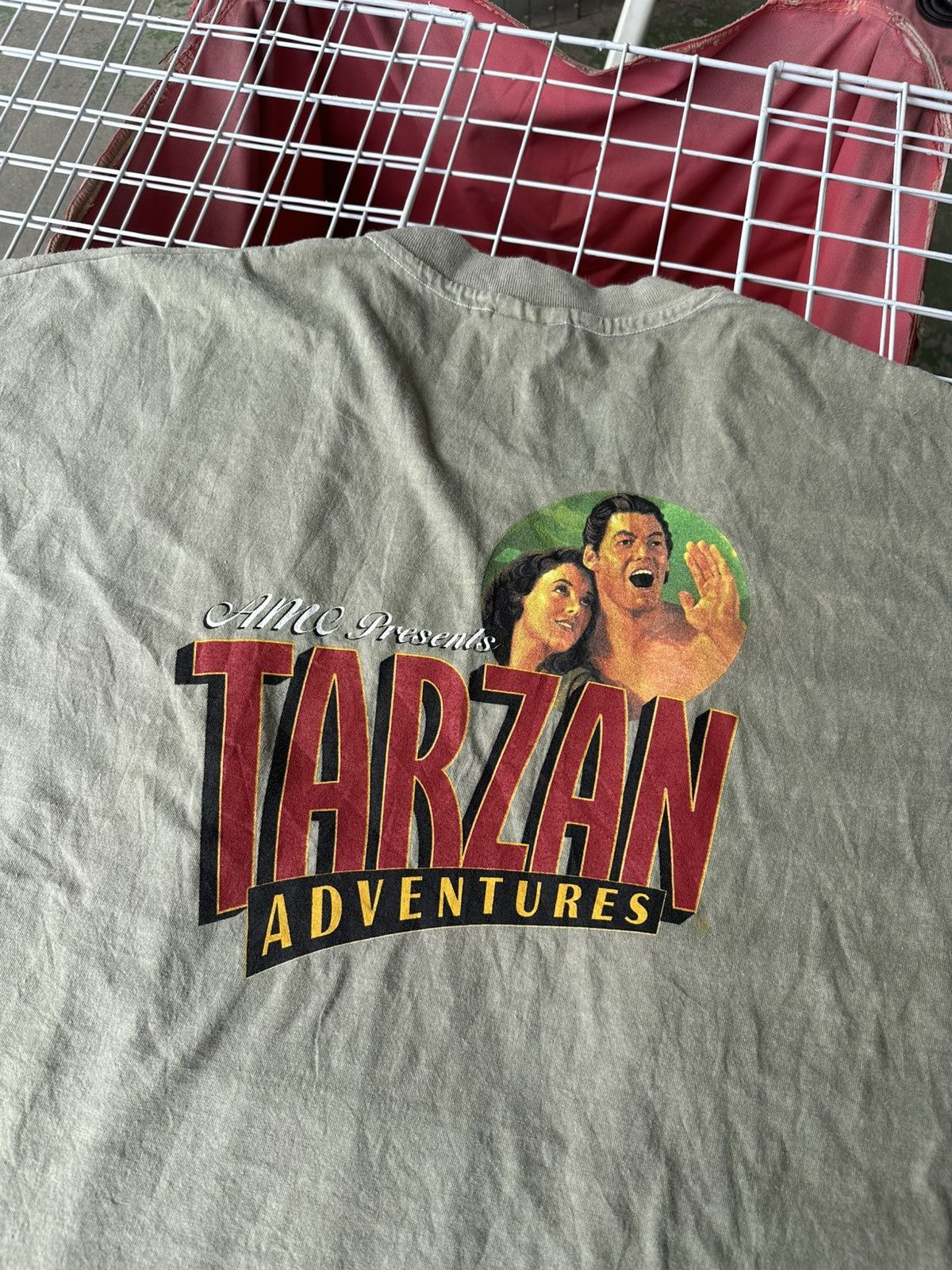 Vintage Vintage 90s Tarzan Adventures AMC Tee Size US XL / EU 56 / 4 - 2 Thumbnail