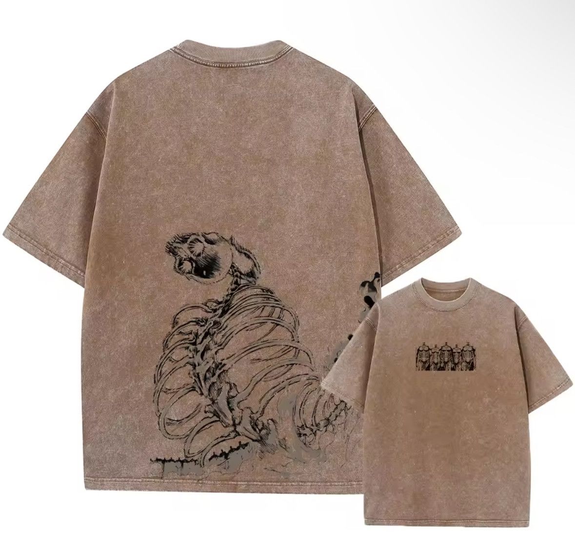 Japanese Brand Y2K Vintage Washed Attack On Titan Short Sleeve T-Shirt Size US XXL / EU 58 / 5 - 1 Thumbnail